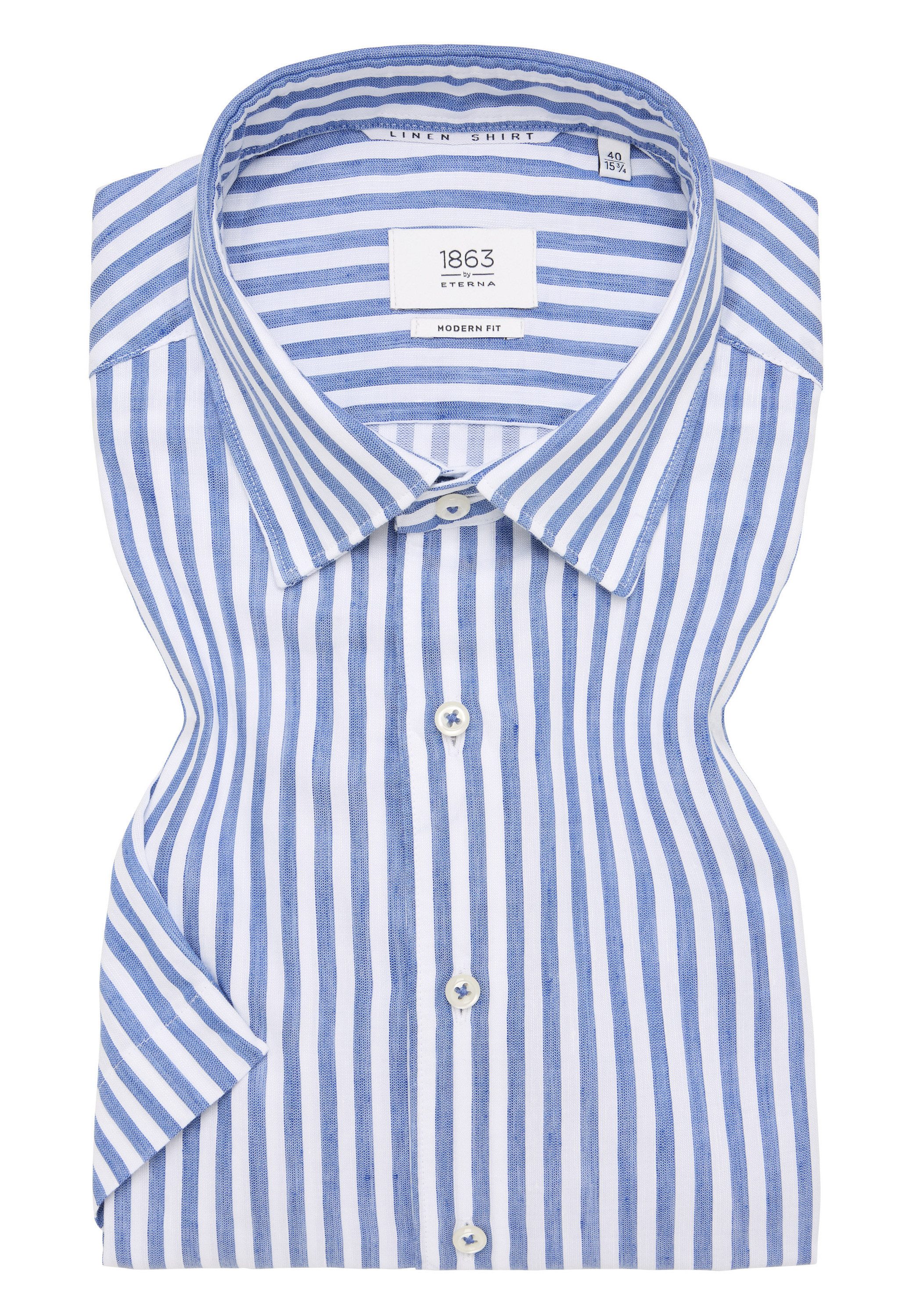 Eterna Overhemd met korte mouwen MODERN FIT EASY IRON (gemakkelijk te strijken)