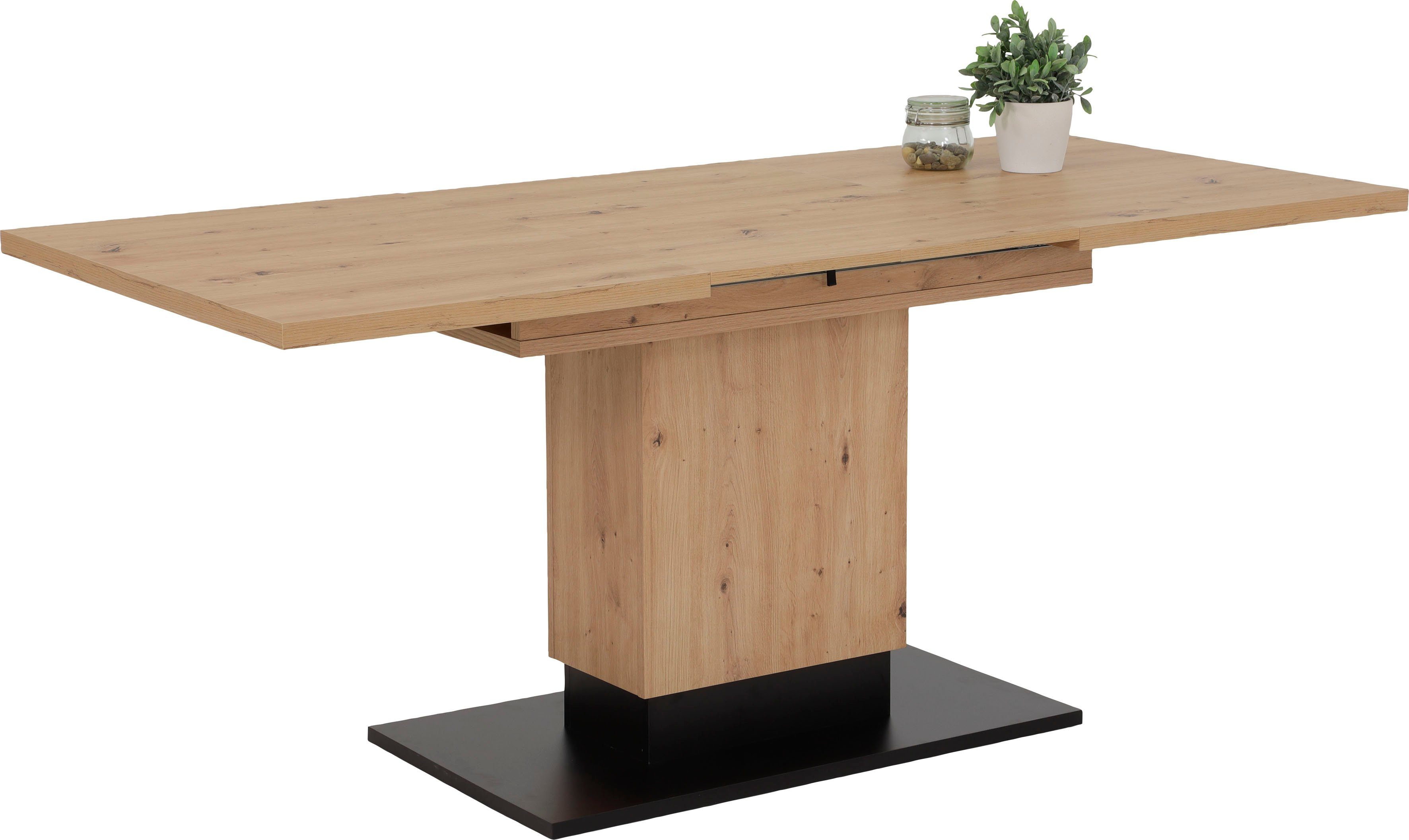 HELA Eettafel op zuil Lorena T uittrekbaar 120-180 cm