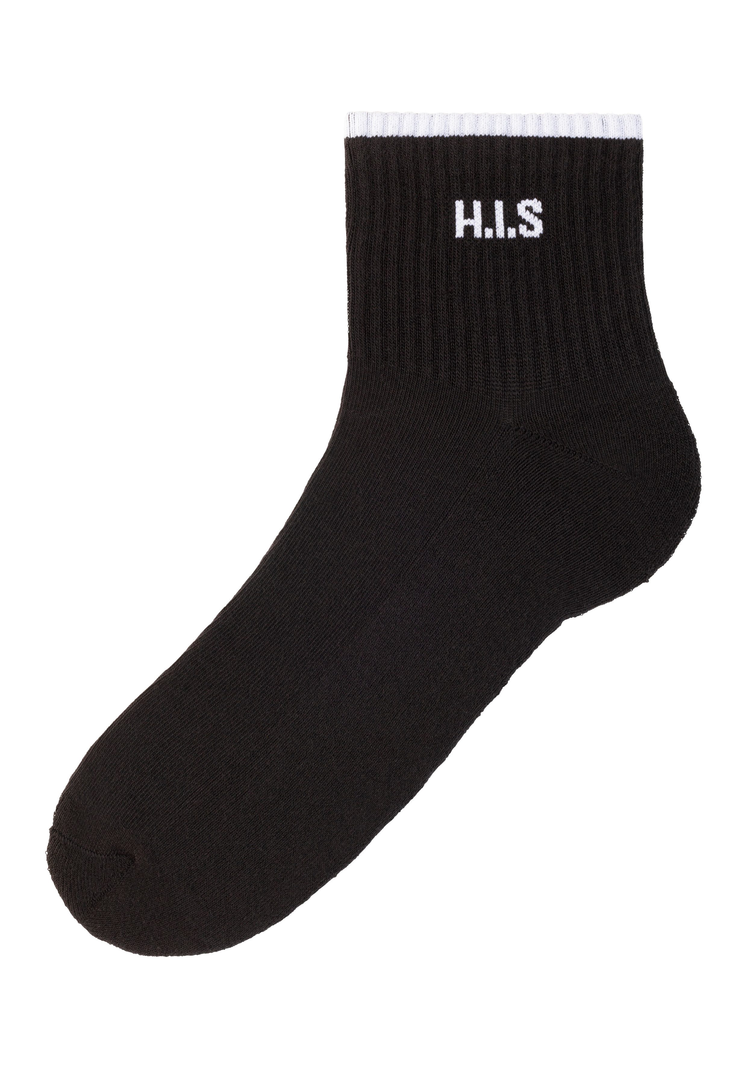 H.I.S Sportsokken Korte sokken met frotté & versterkte belastingzones (set, 6 paar)