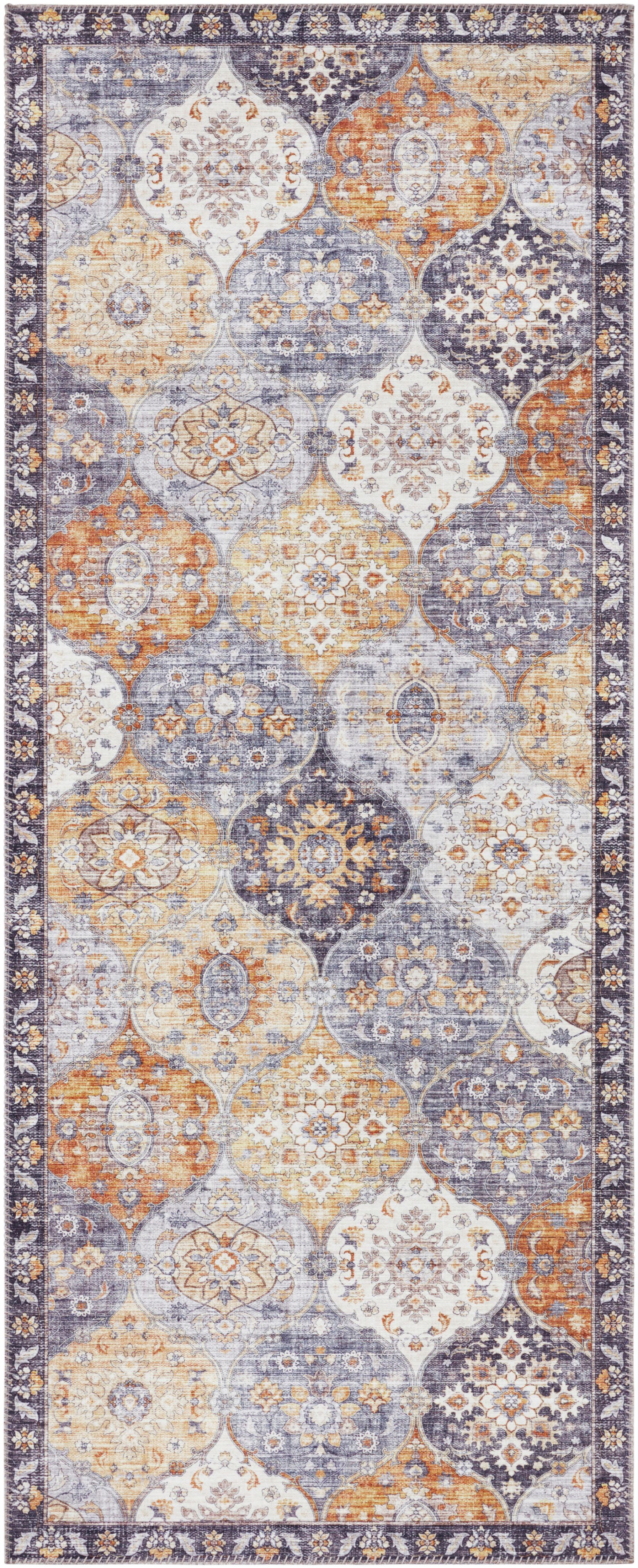 ELLE DECORATION Vloerkleed Kasjmier Ghom Oosters, loper, kortpolig, vintage, woonkamer, slaapkamer