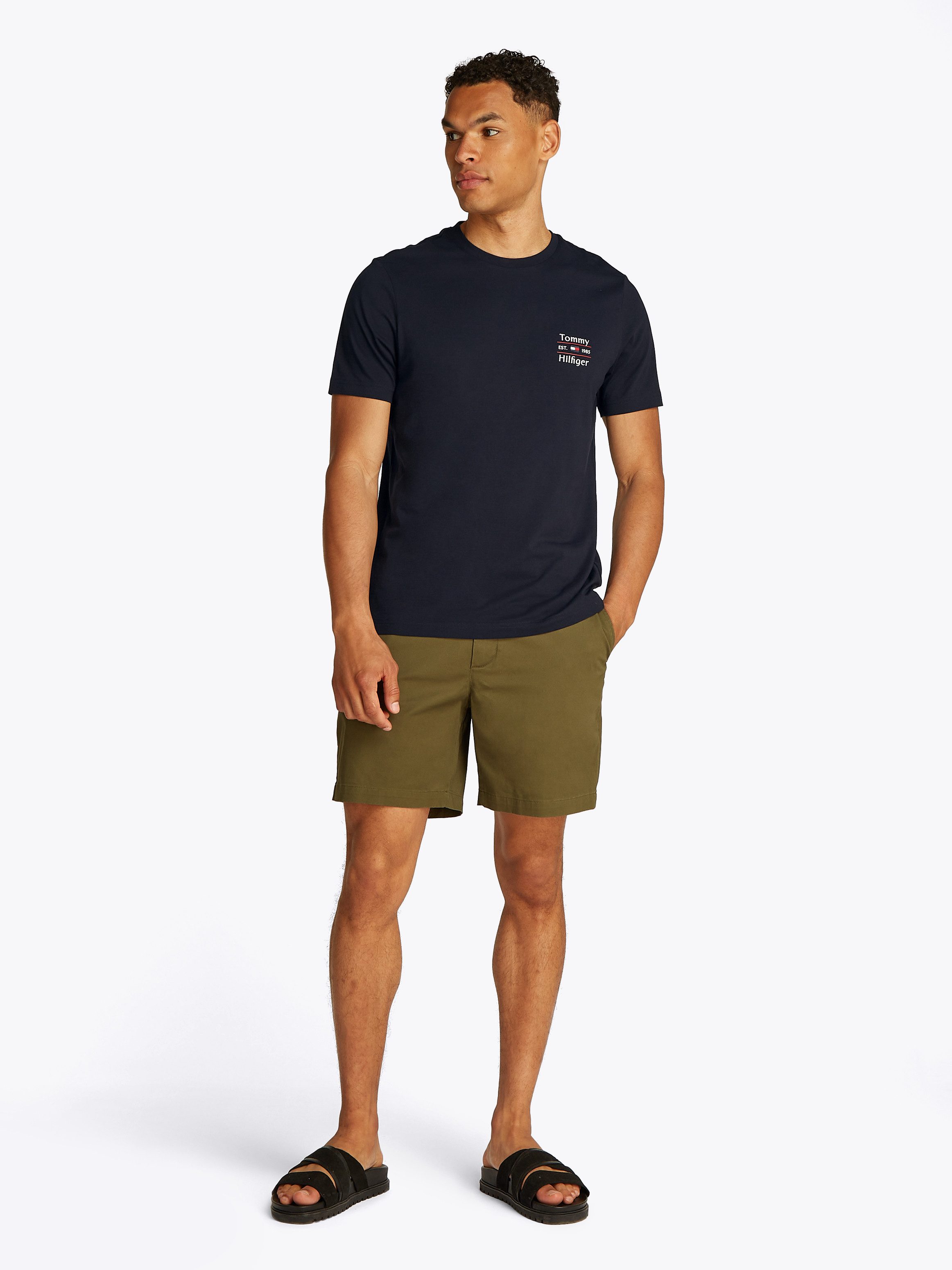 Tommy Hilfiger Shirt met ronde hals HILFIGER STACK TEE