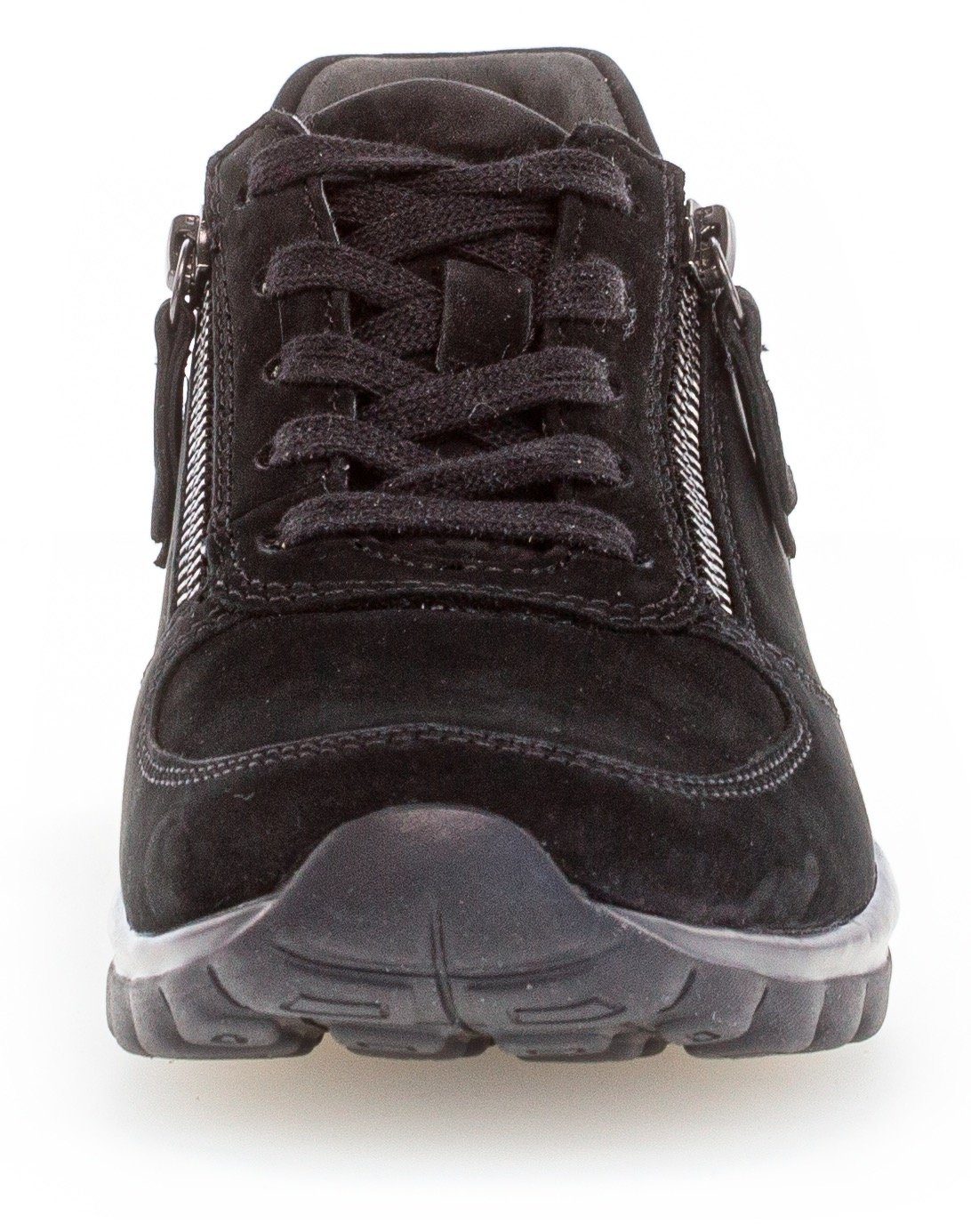 Gabor Rollingsoft Sneakers met sleehak vrijetijdsschoen, lage schoen, veterschoen met optifit verwisselbare inlegzool