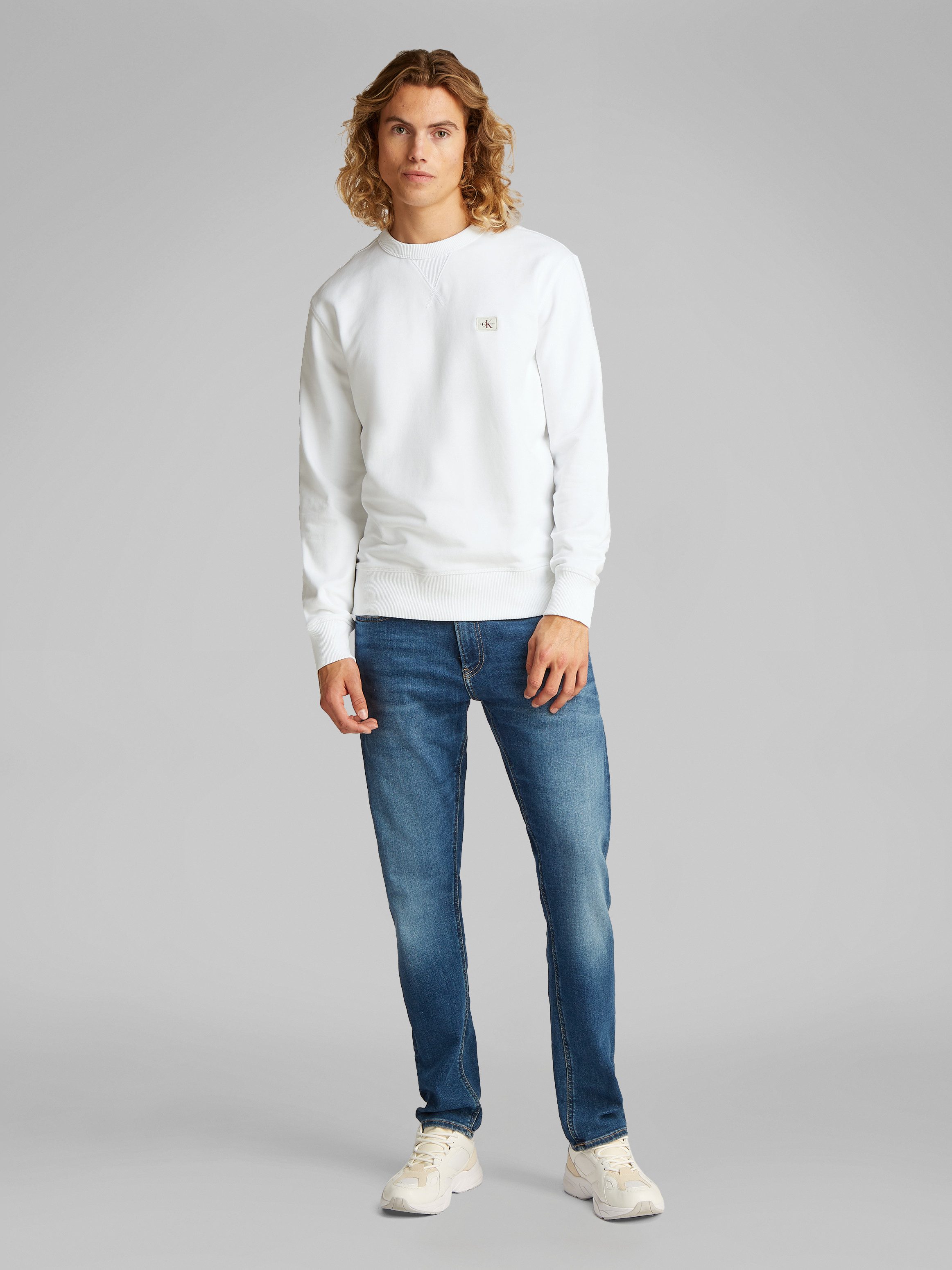 Calvin Klein Sweatshirt WOVEN LABEL CREW NECK