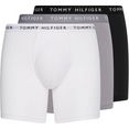 tommy hilfiger underwear boxershort met ondergoedband (set, set van 3) grijs