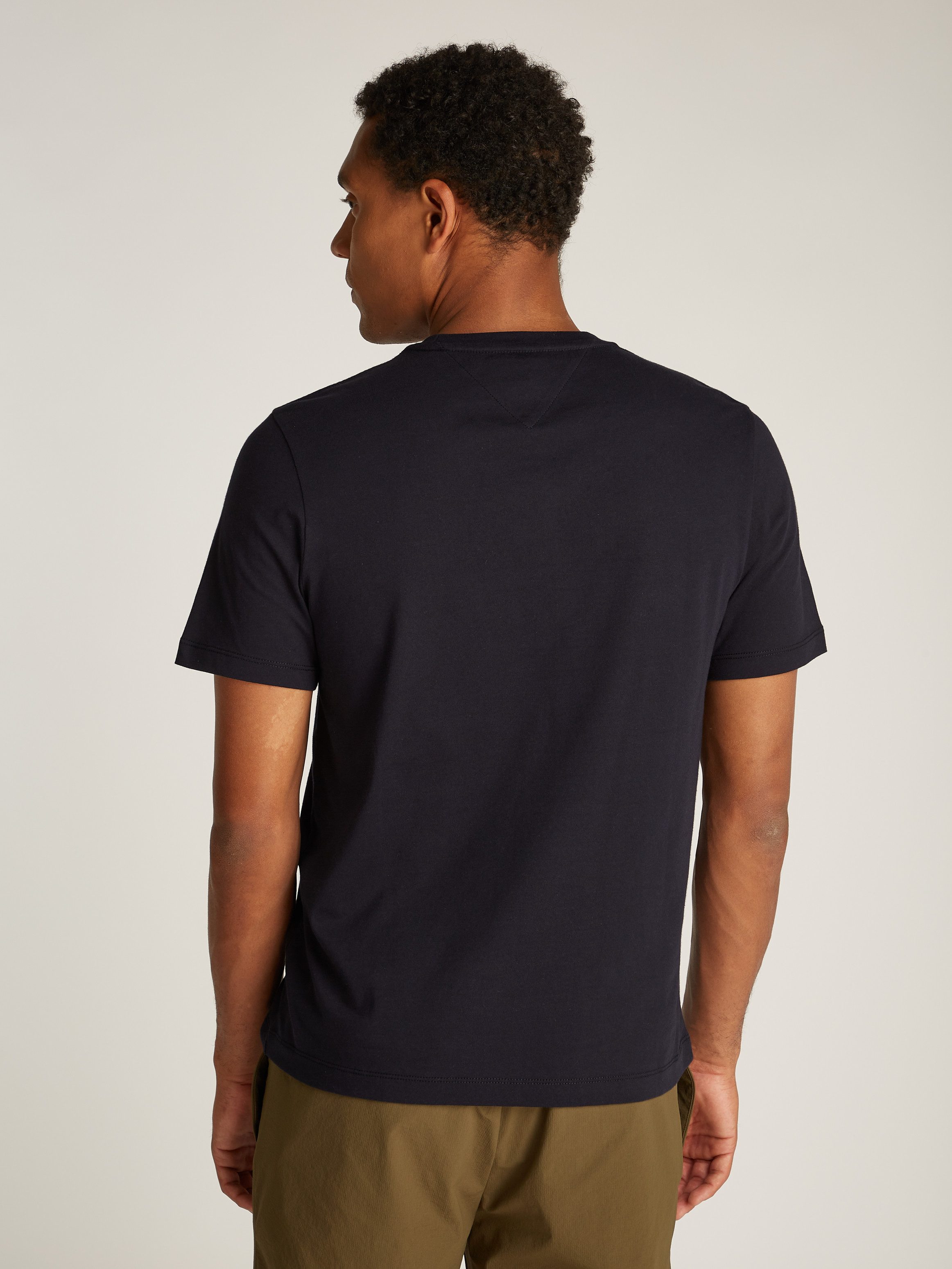 Tommy Hilfiger Shirt met ronde hals HILFIGER CHEST STRIPE TEE