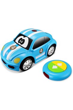 bbjunior radiografisch bestuurbare auto vw new beetle easy play, blauw met licht en geluid (set)