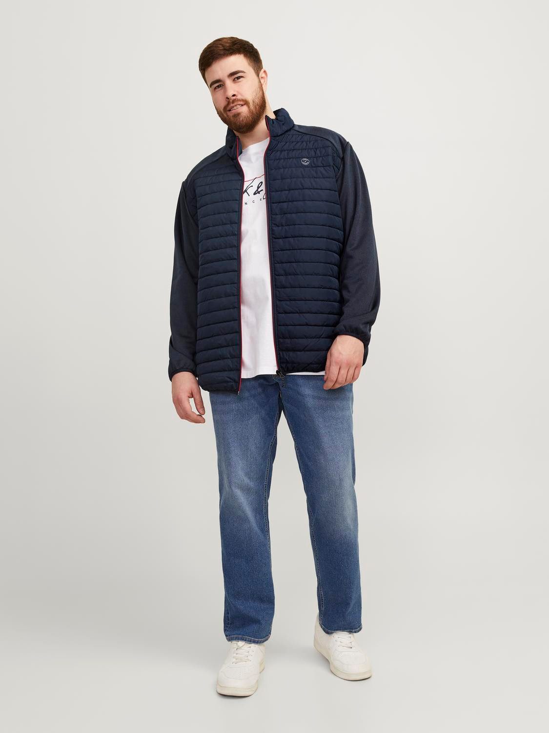 Jack & Jones PlusSize Hybride jas JJEMULTI QUILTED COLLAR NOOS PLS