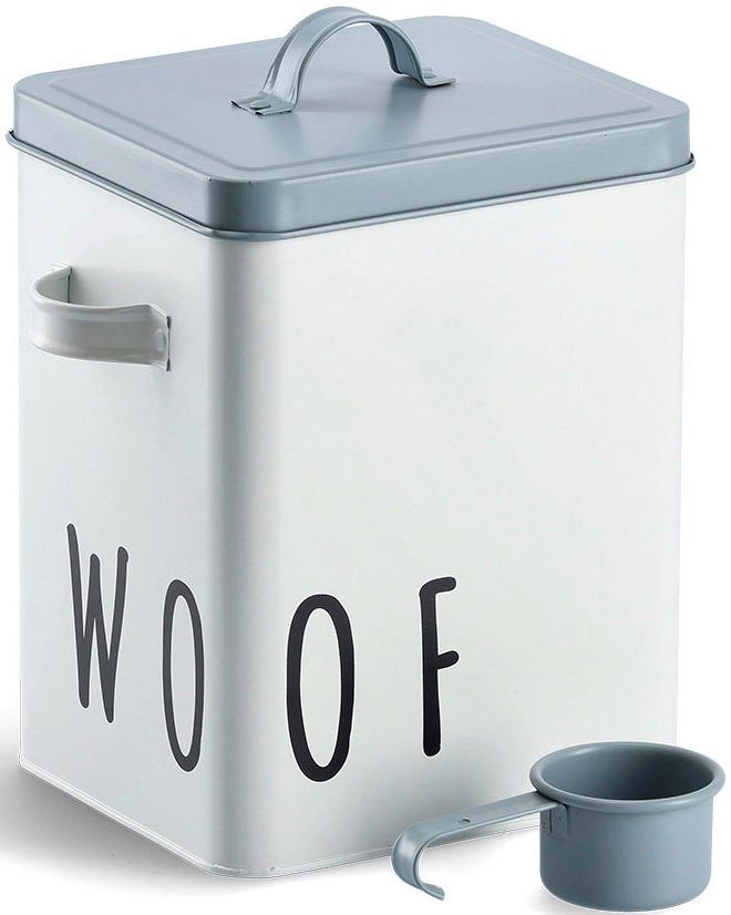 Zeller Present Voorraadbus Woof voor hondenvoer (2-delig)