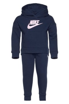 nike sportswear joggingpak club fleece set blauw