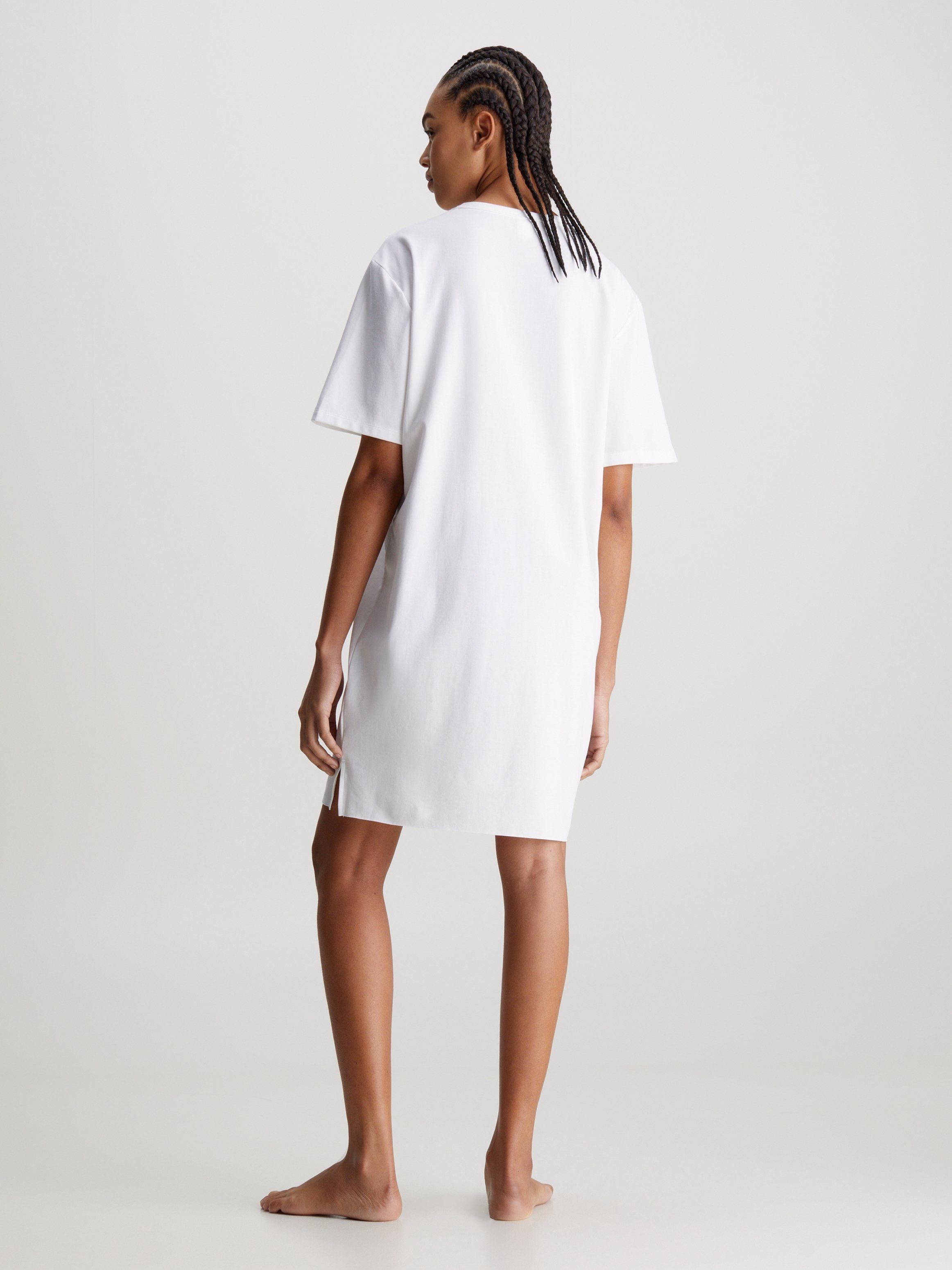 Calvin Klein Nachthemd S/S NIGHTSHIRT met een logo-opschrift op borsthoogte