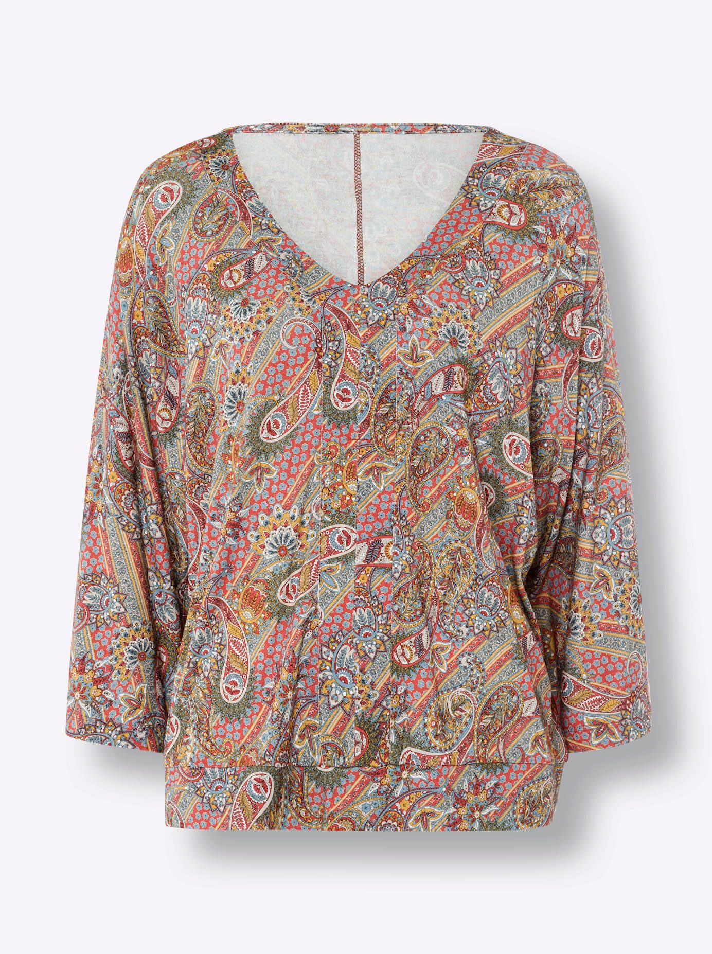 heine Shirt met vleermuismouwen Gedessineerd shirt (1-delig)