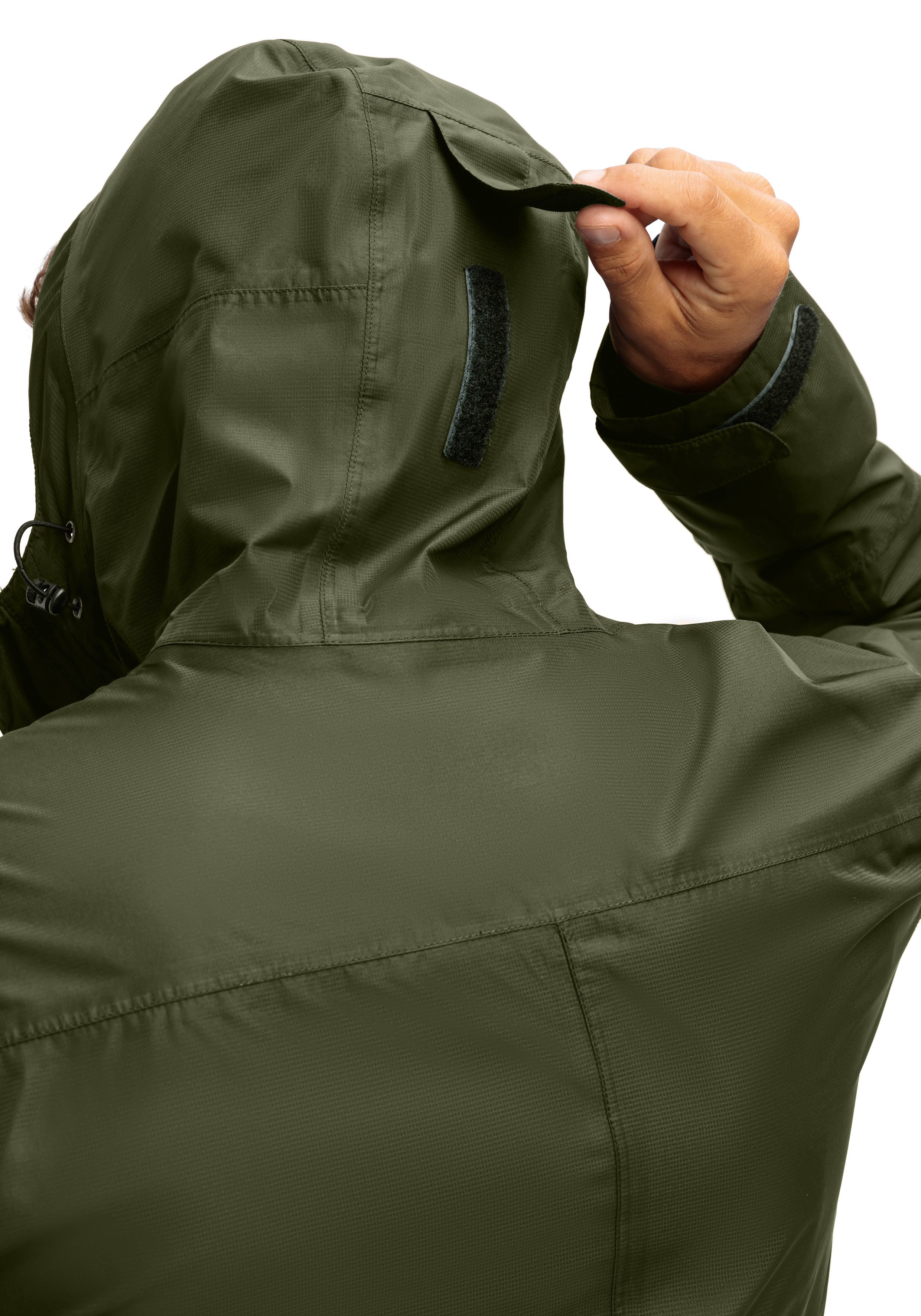 Maier Sports Outdoorjack Abbenstein M Heren jacke waterdicht, functionele jas met 2 buitenzakken + binnenzak