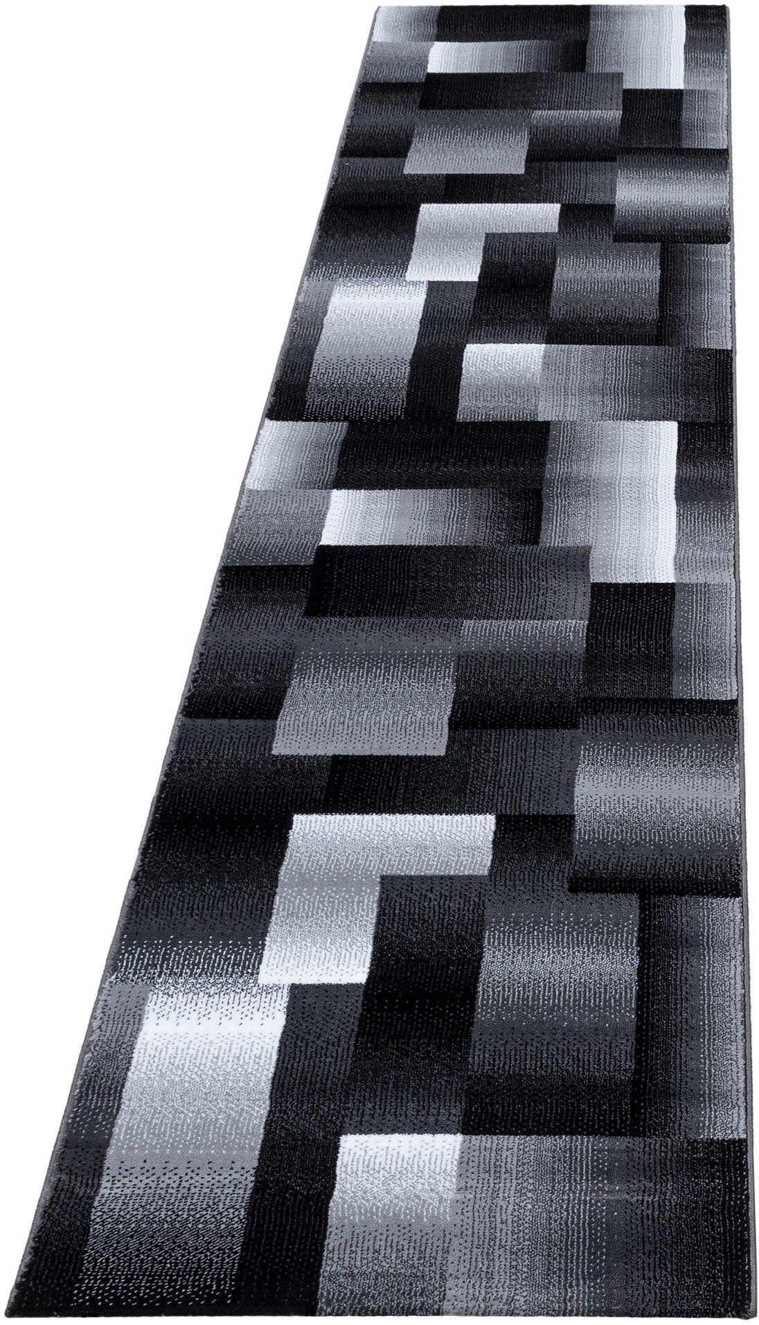 Ayyildiz Teppiche Loper Miami 6560 80cm x 300cm (bxl) lopers maat 80x300 cm zwart