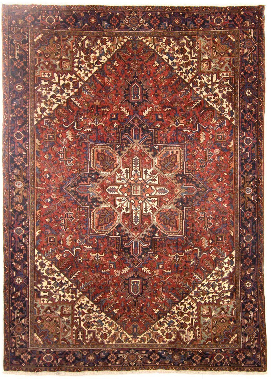 morgenland Wollen kleed Heriz medaillon Ruggine 335 x 255 cm Uniek exemplaar met certificaat