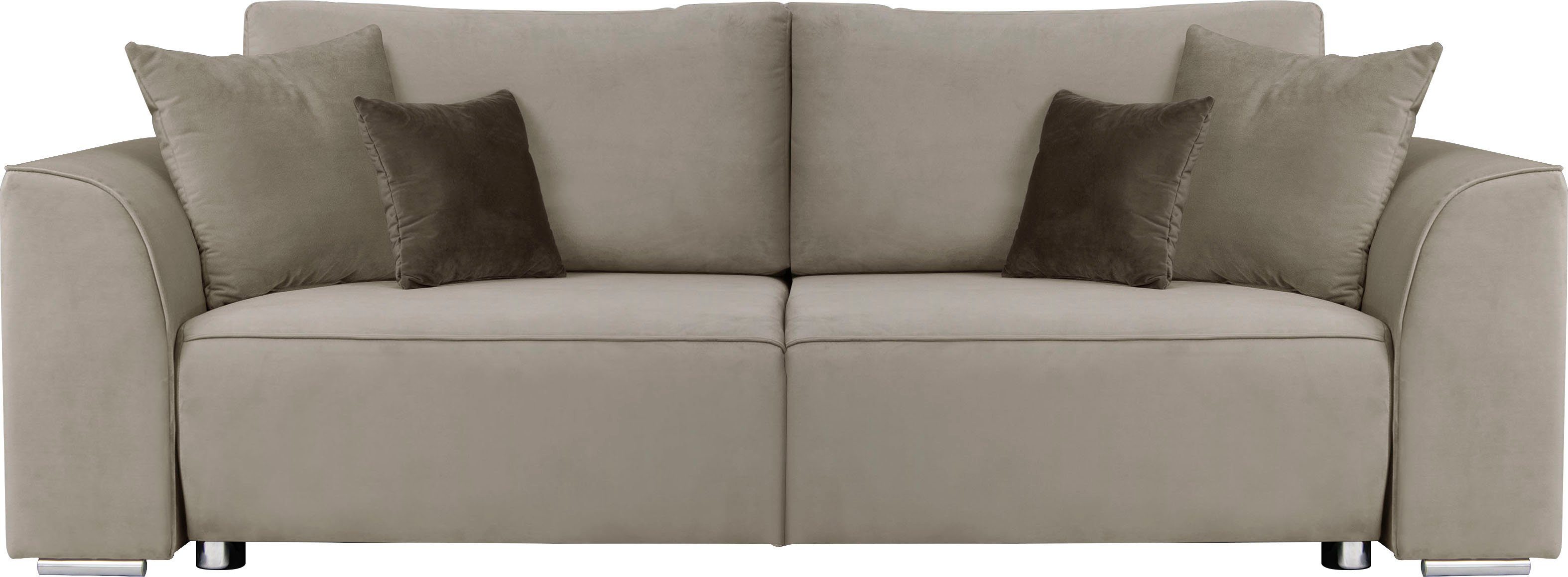 INOSIGN 3-zitsbank BEATRICE optionele slaapbank met bedlade, B/D/H 250/107/92 cm