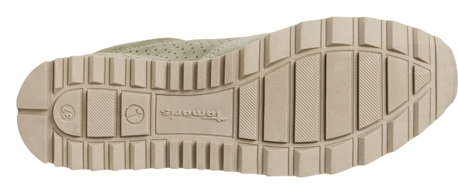 Tamaris Sneakers met gepolsterde schaprand, vrijetijdsschoen, lage schoen, veterschoen