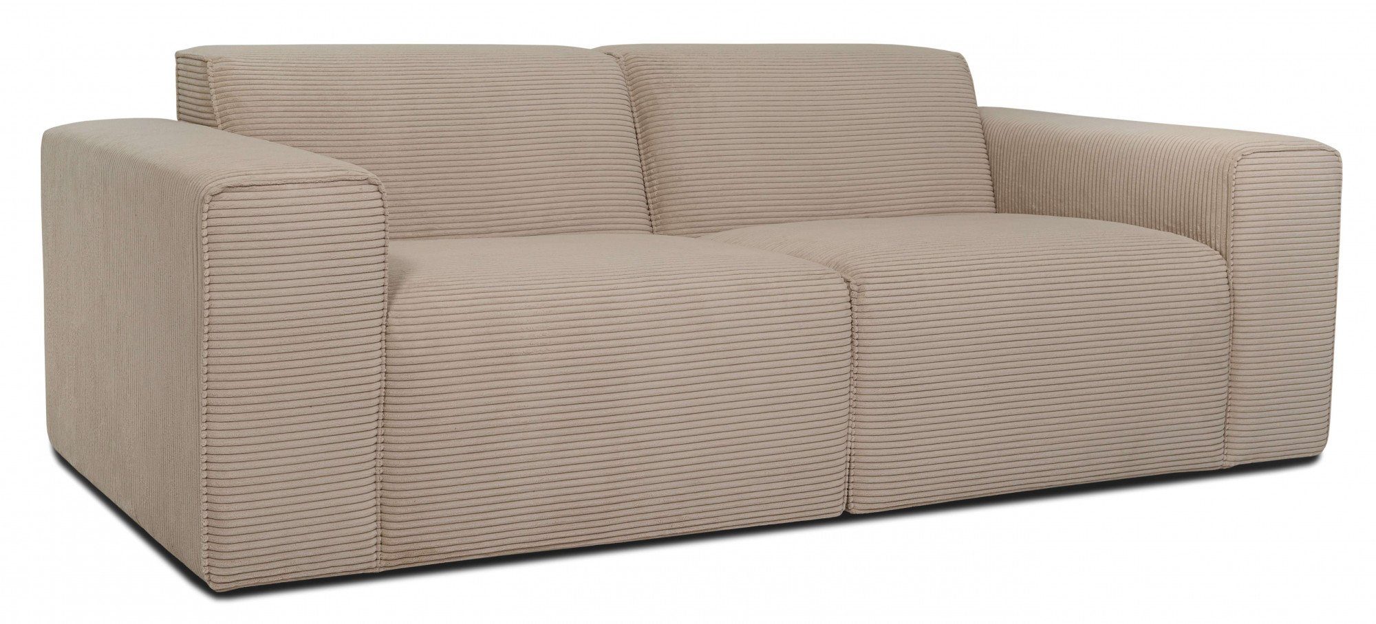 INOSIGN 2-zitsbank Clayton in een trendy ribfluwelen bekleding, diverse combinaties mogelijk