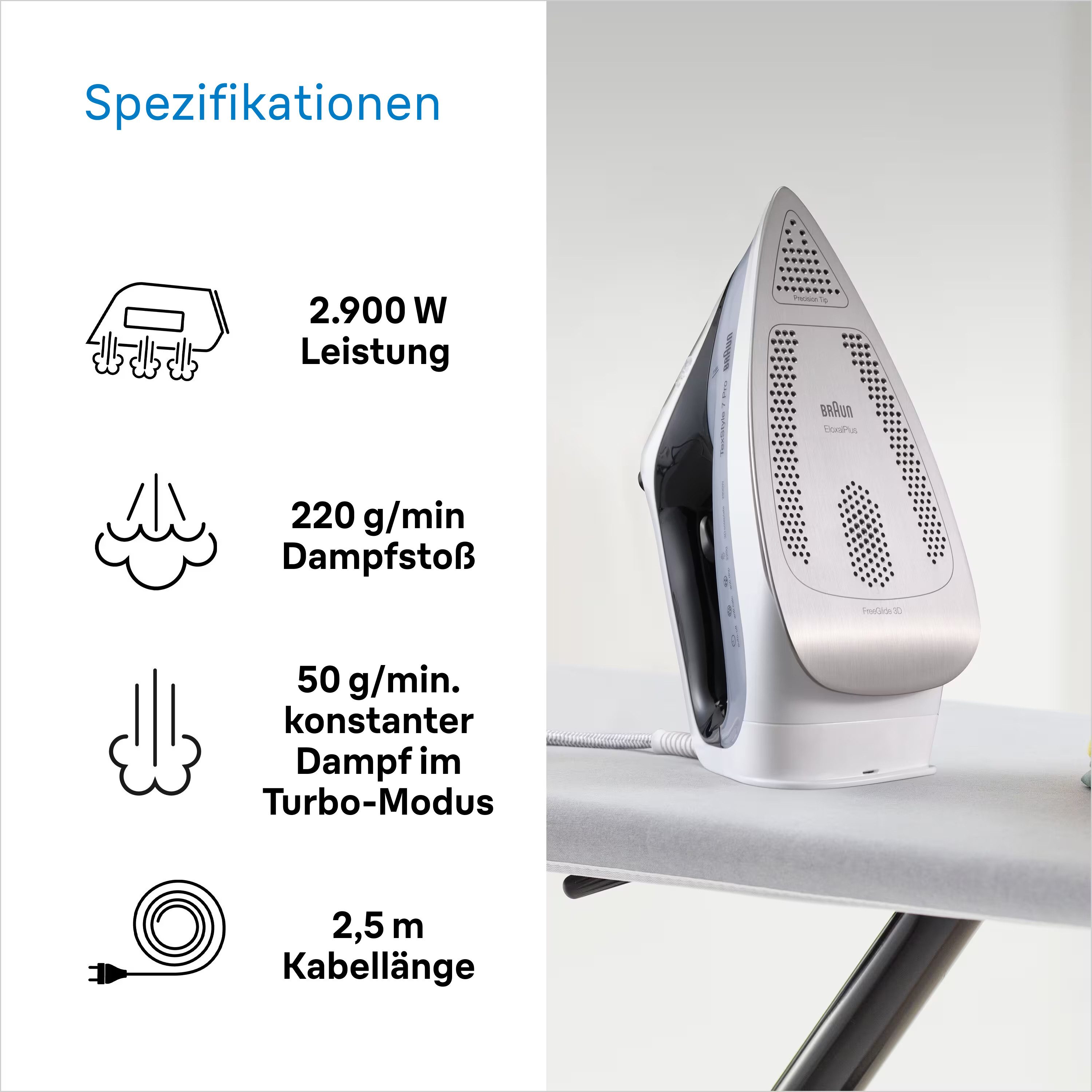 Braun Stoomstrijkijzer TexStyle SI 7149 WB