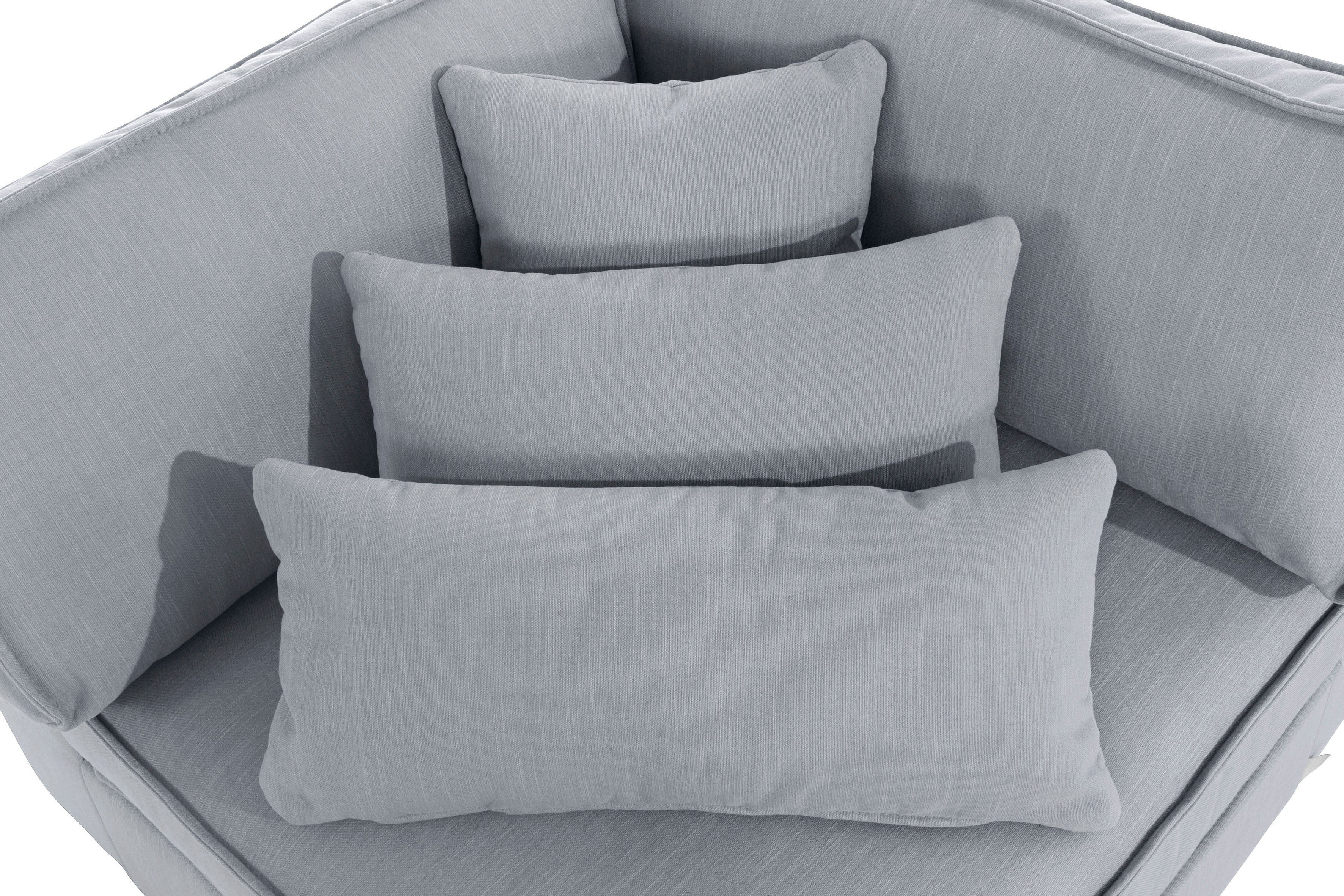 RAUM.ID Bank-hoekelement Florid Deel van een modulaire bank , stevig zitcomfort, ook in cord