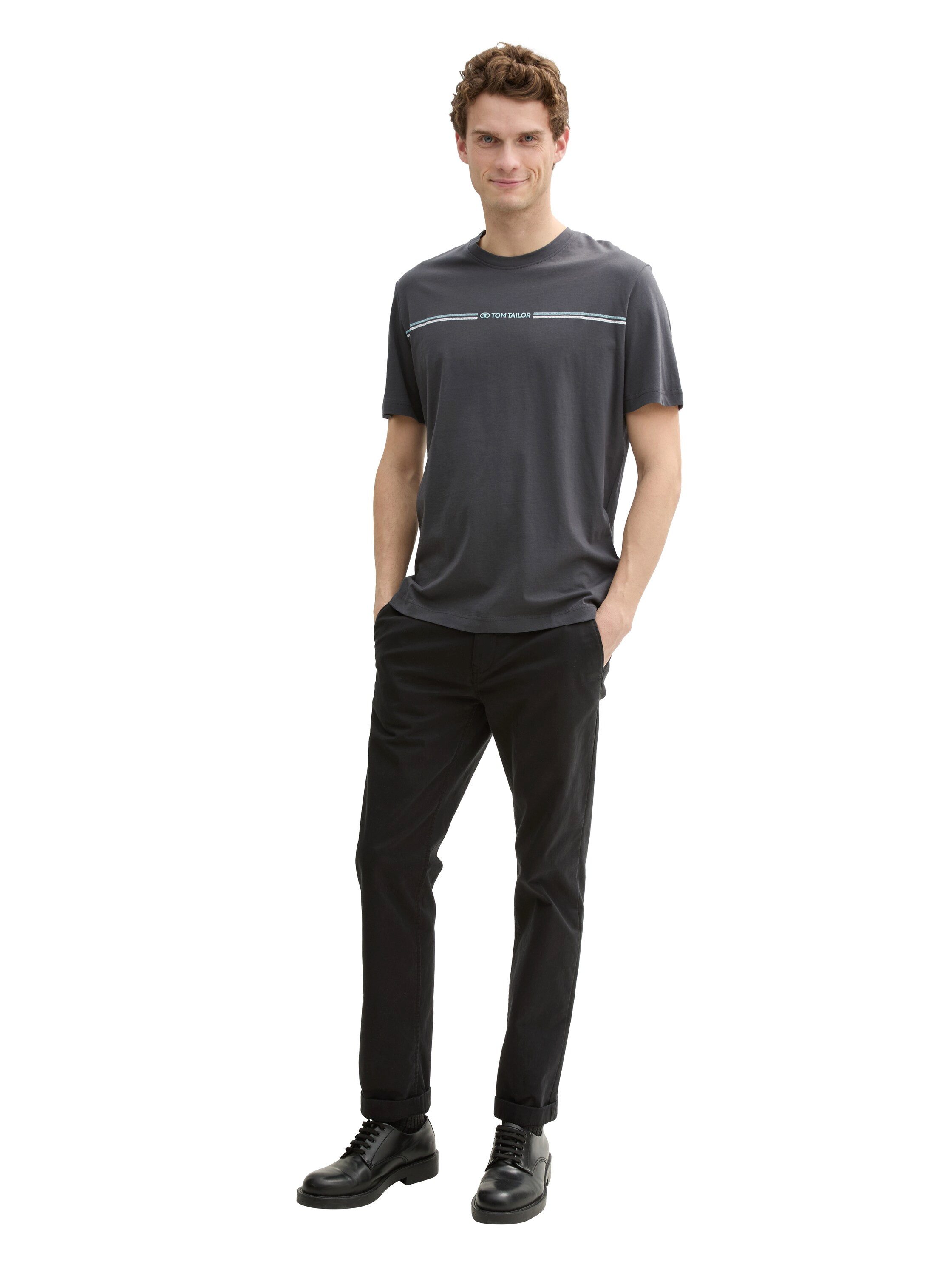 Tom Tailor T-shirt met logo-frontprint