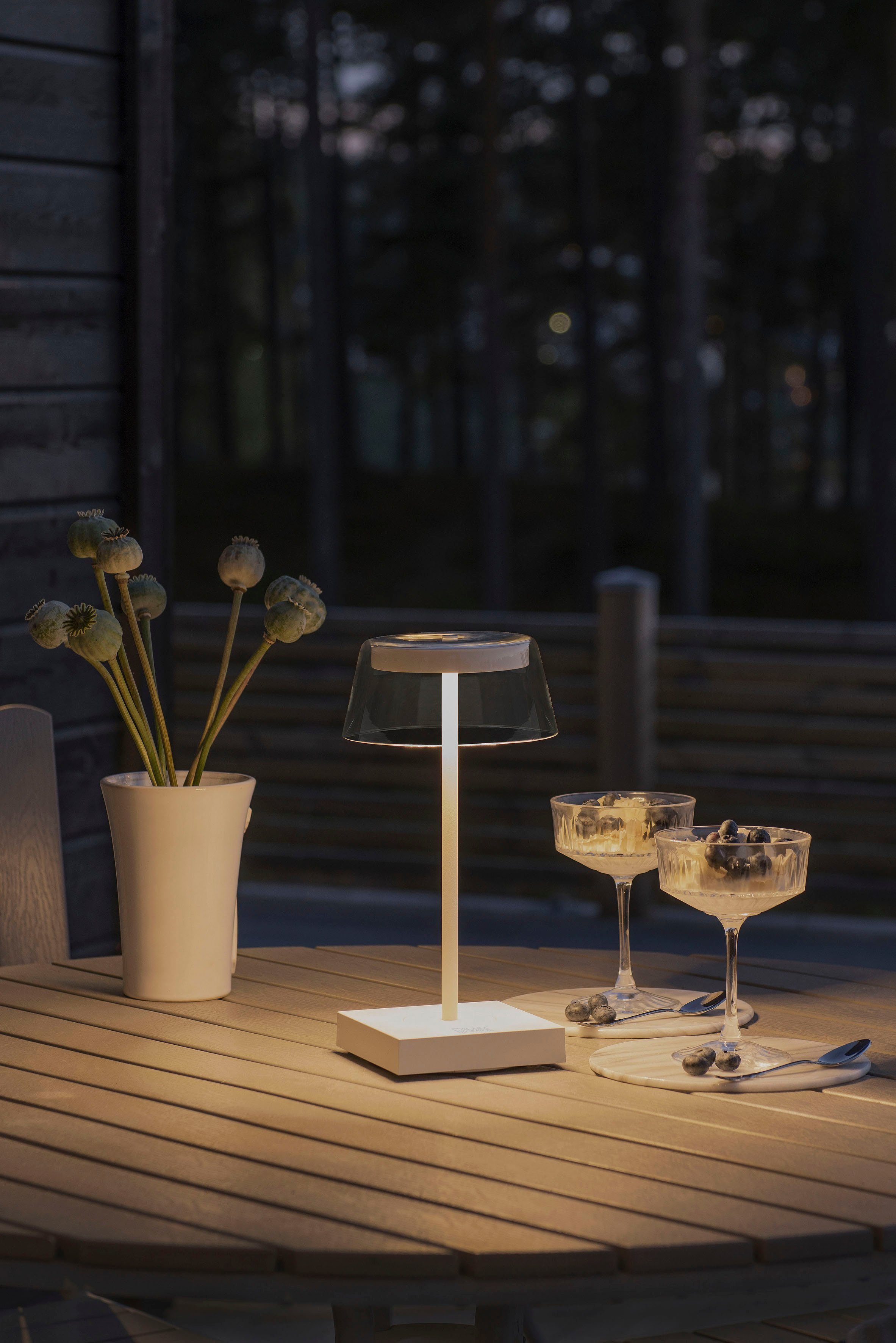 KONSTSMIDE Led-tafellamp Scilla Scilla LED USB-tafellamp, kleurtemperatuur, dimbaar (2 stuks)