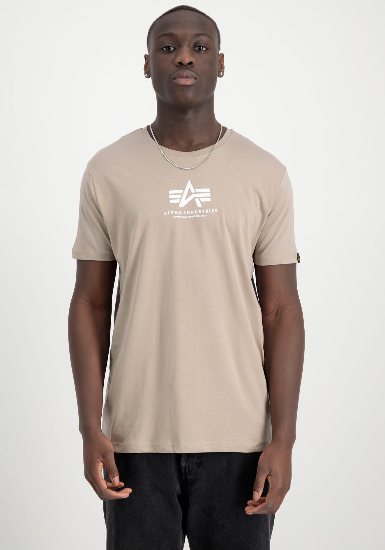 Alpha Industries Shirt met ronde hals Basic T ML