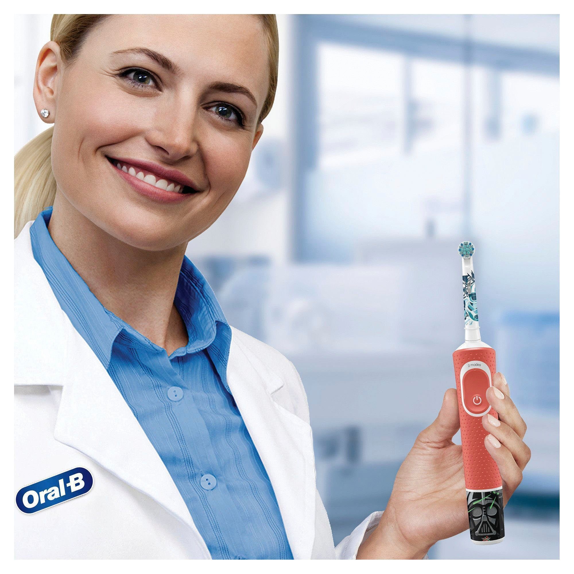 Oral B Opzetborsteltjes Kids Star Wars extra zachte borstel, vanaf 3 jaar, ontwerp kan wisselen, 8 stuks