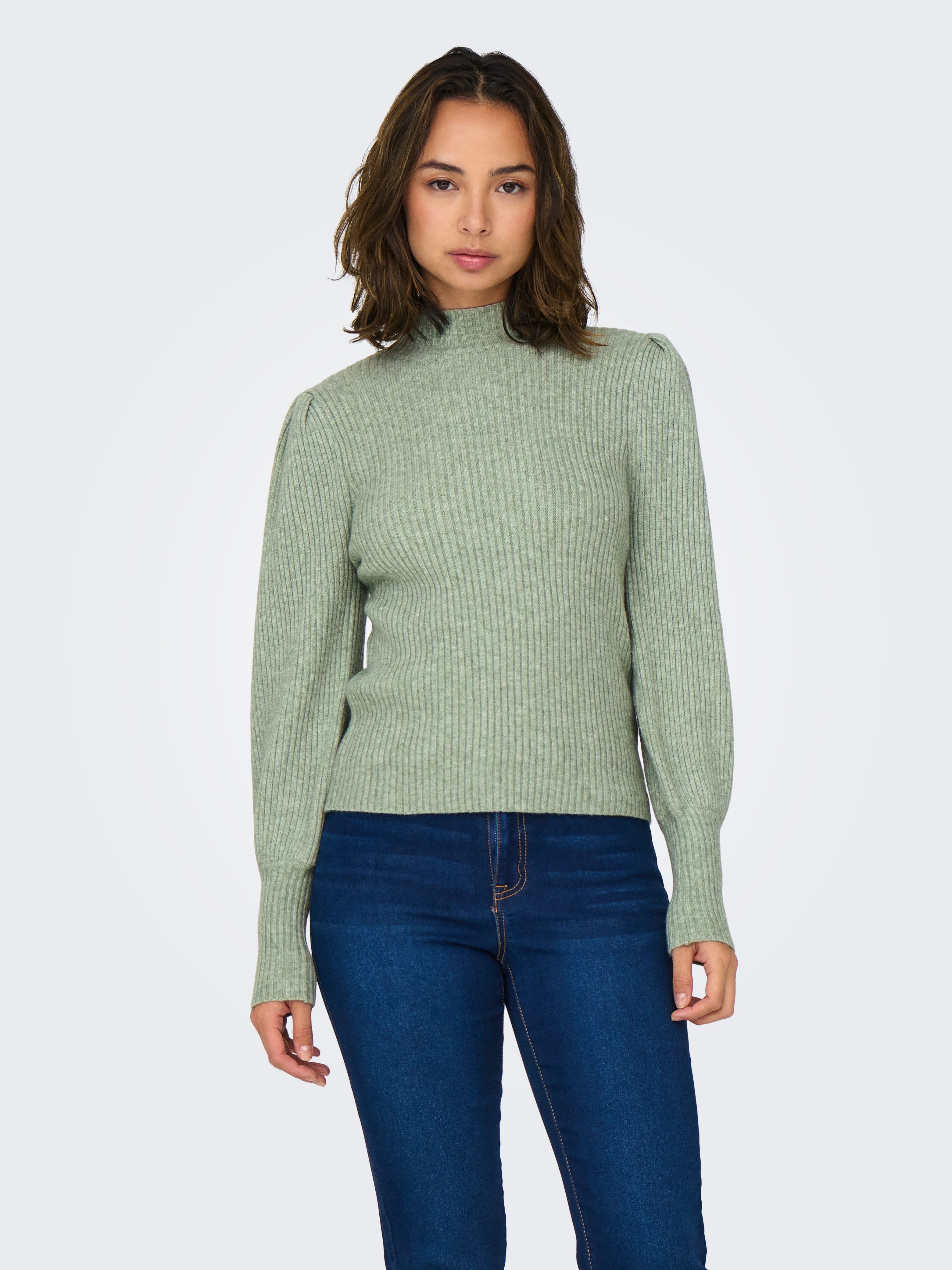 Only Gebreide trui ONLKATIA L S HIGHNECK PULLOVER KNT NOOS