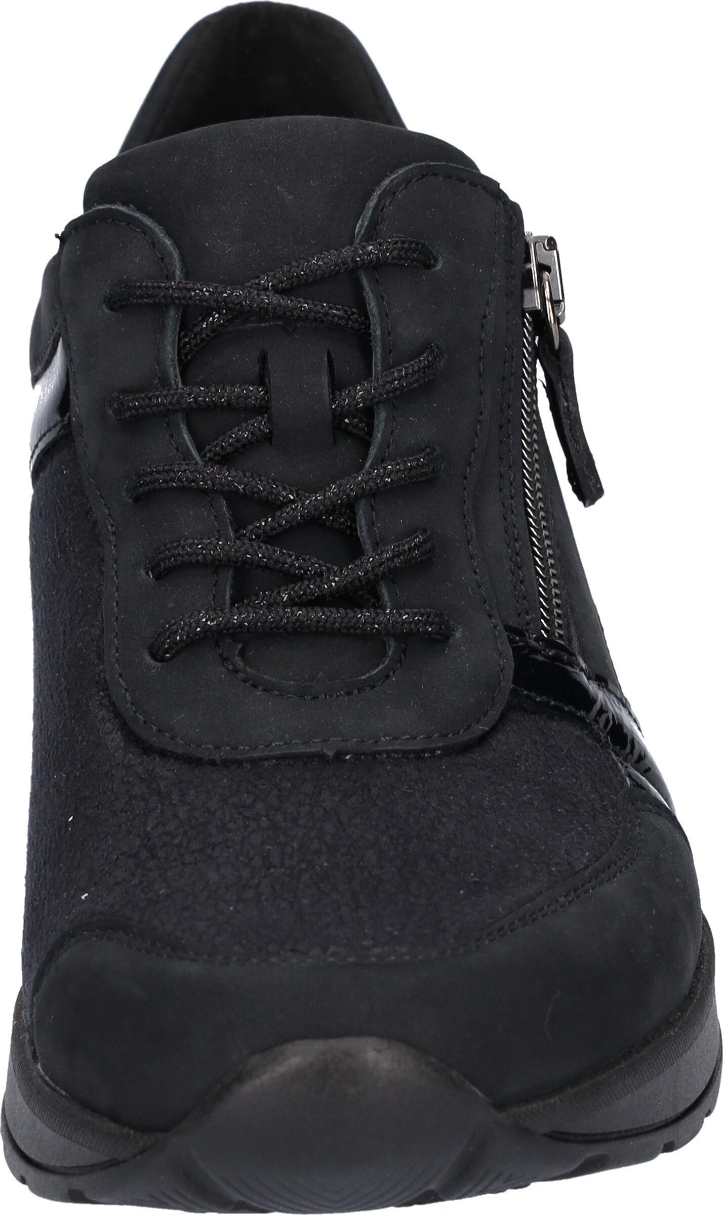 Waldläufer Sneakers met sleehak H-Clara-soft , vrijetijdsschoen, lage schoen, veterschoen met luchtkamerzool