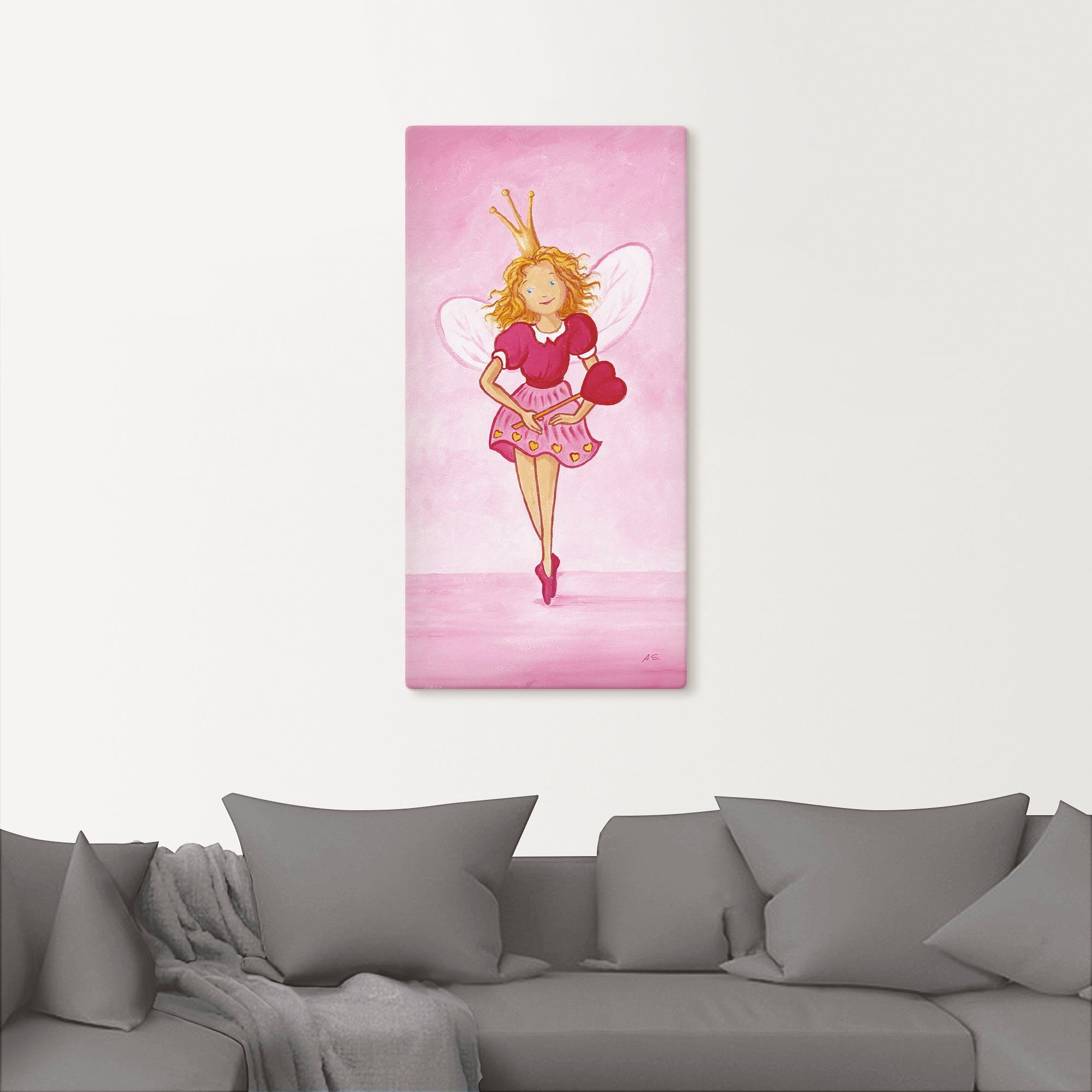 Artland Artprint op linnen Ballerina's Josephina gespannen op een spieraam
