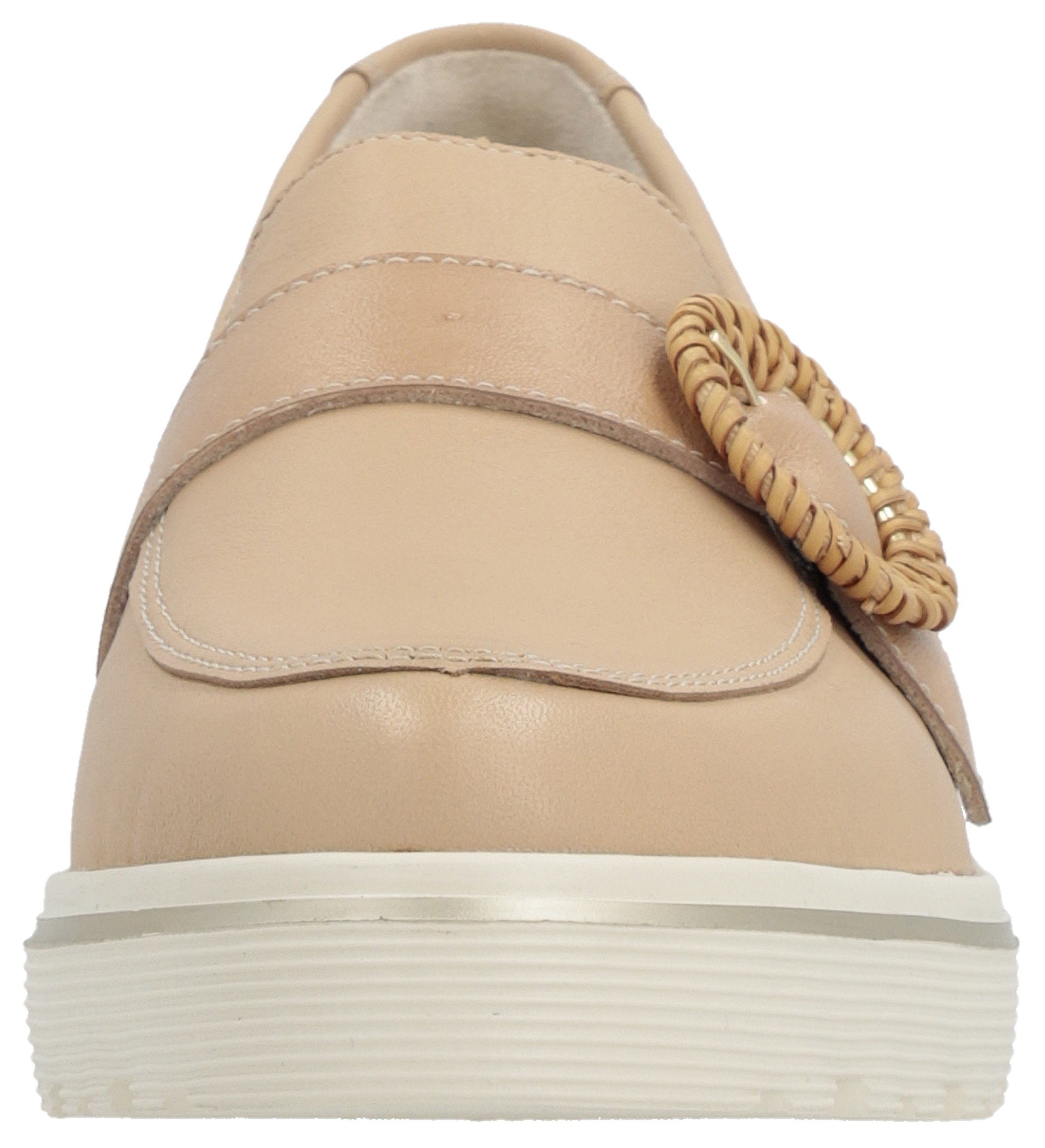 Remonte Loafers Chunky slipper, plateau slipper met moderne vlecht-siergesp