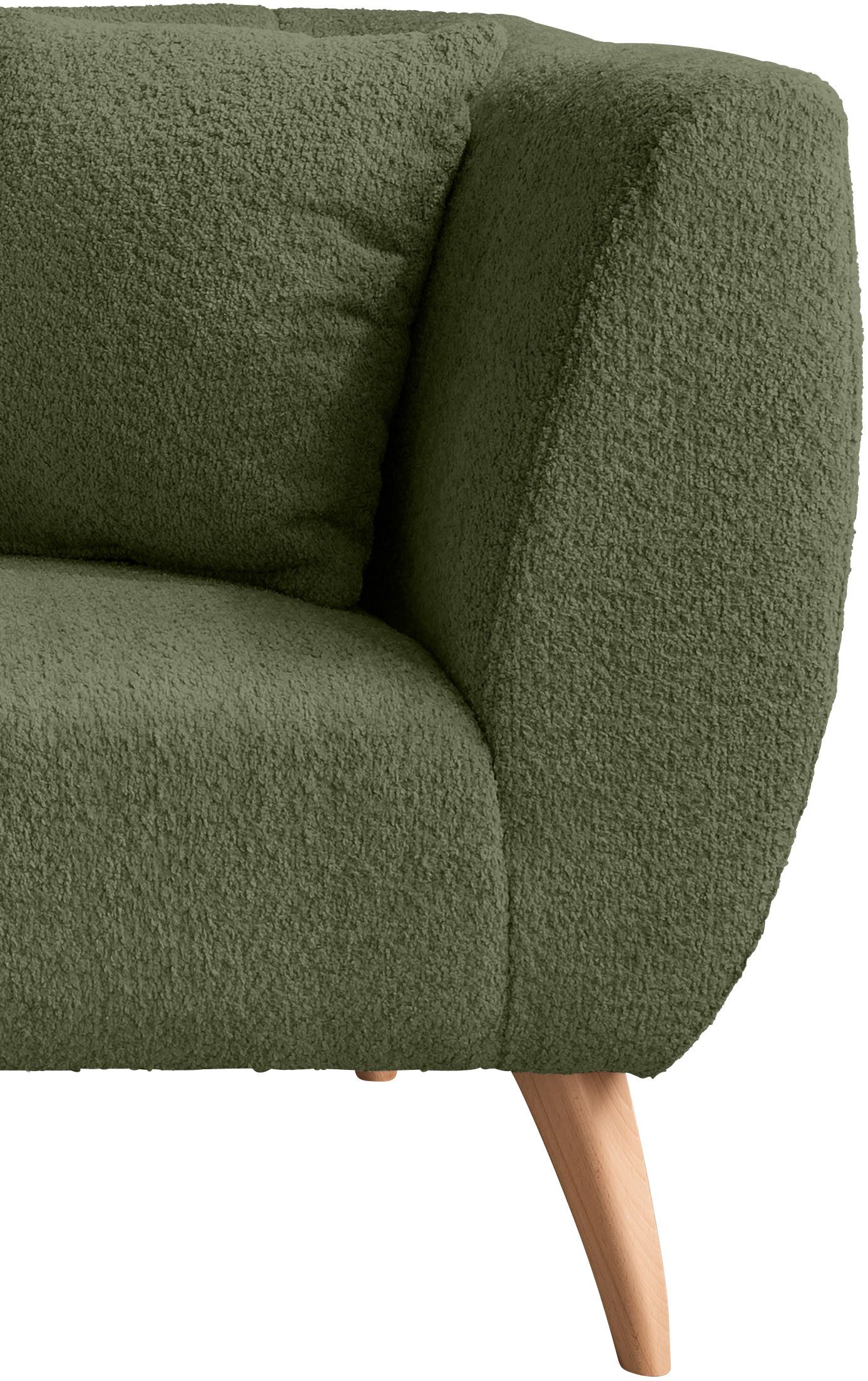 INOSIGN 2-zitsbank twee verschillende pootkleuren naar keuze