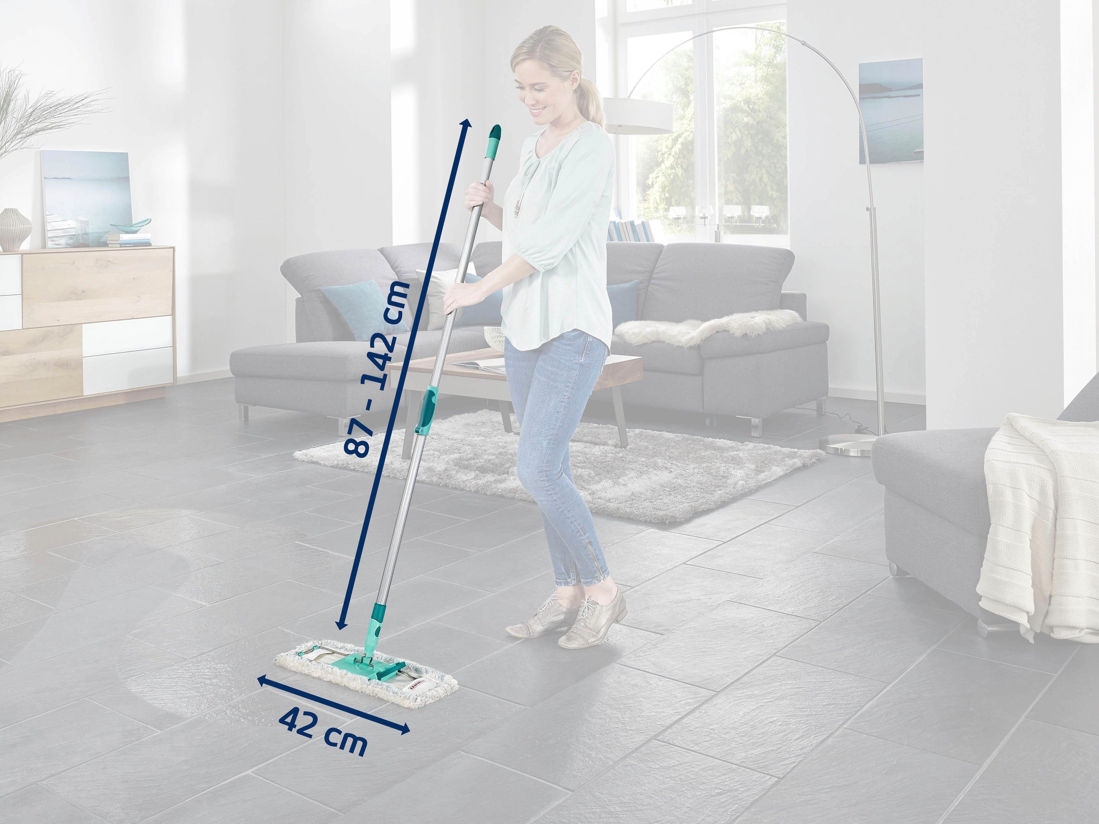 Leifheit Vloerwisserset Profi XL cotton plus Telescope