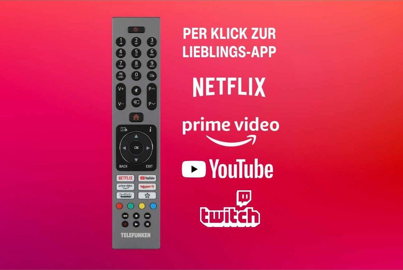 Telefunken Led-TV D43V850M5CWH, 108 cm / 43", 4K Ultra HD, Smart TV