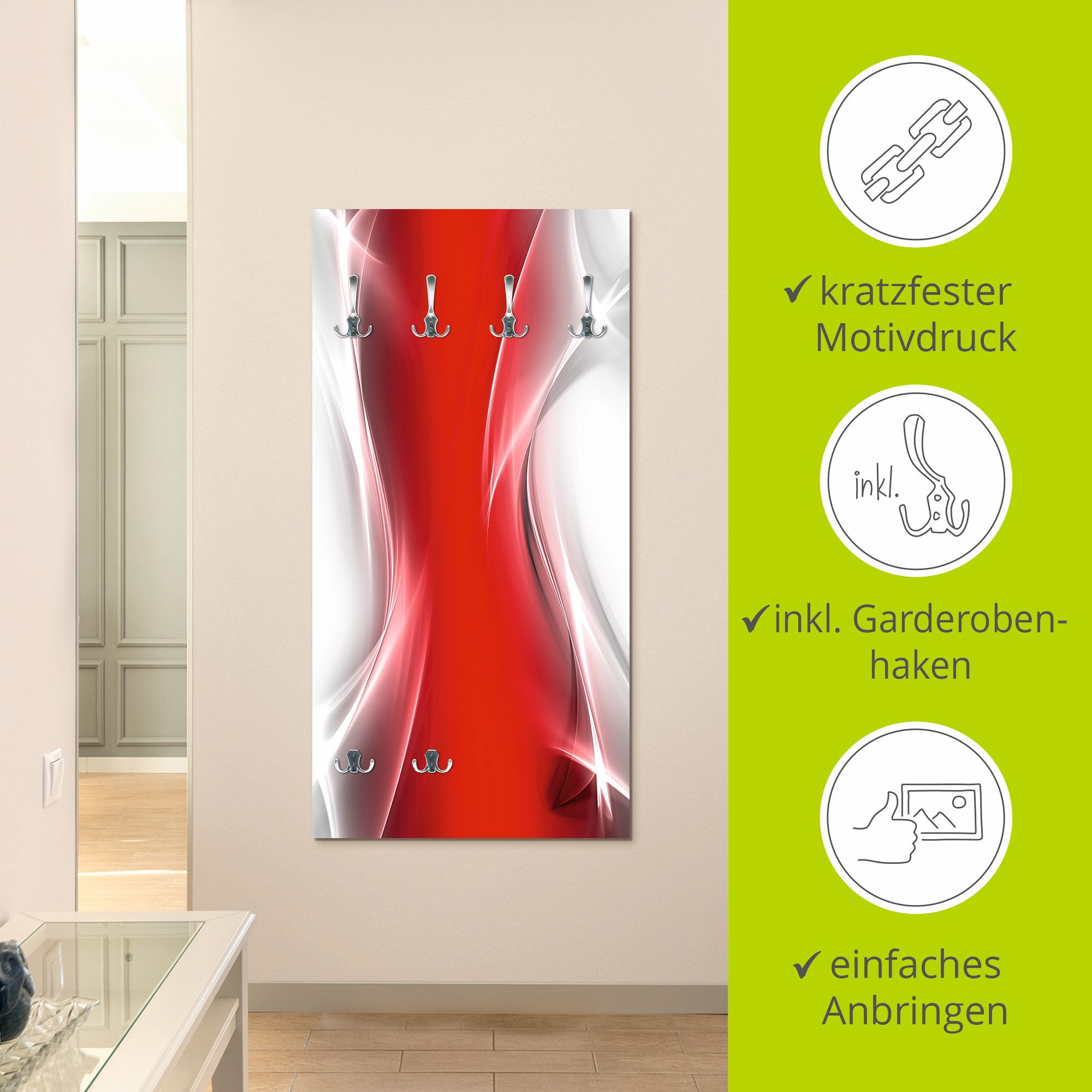 Artland Kapstok Creatief element rood voor uw artdesign