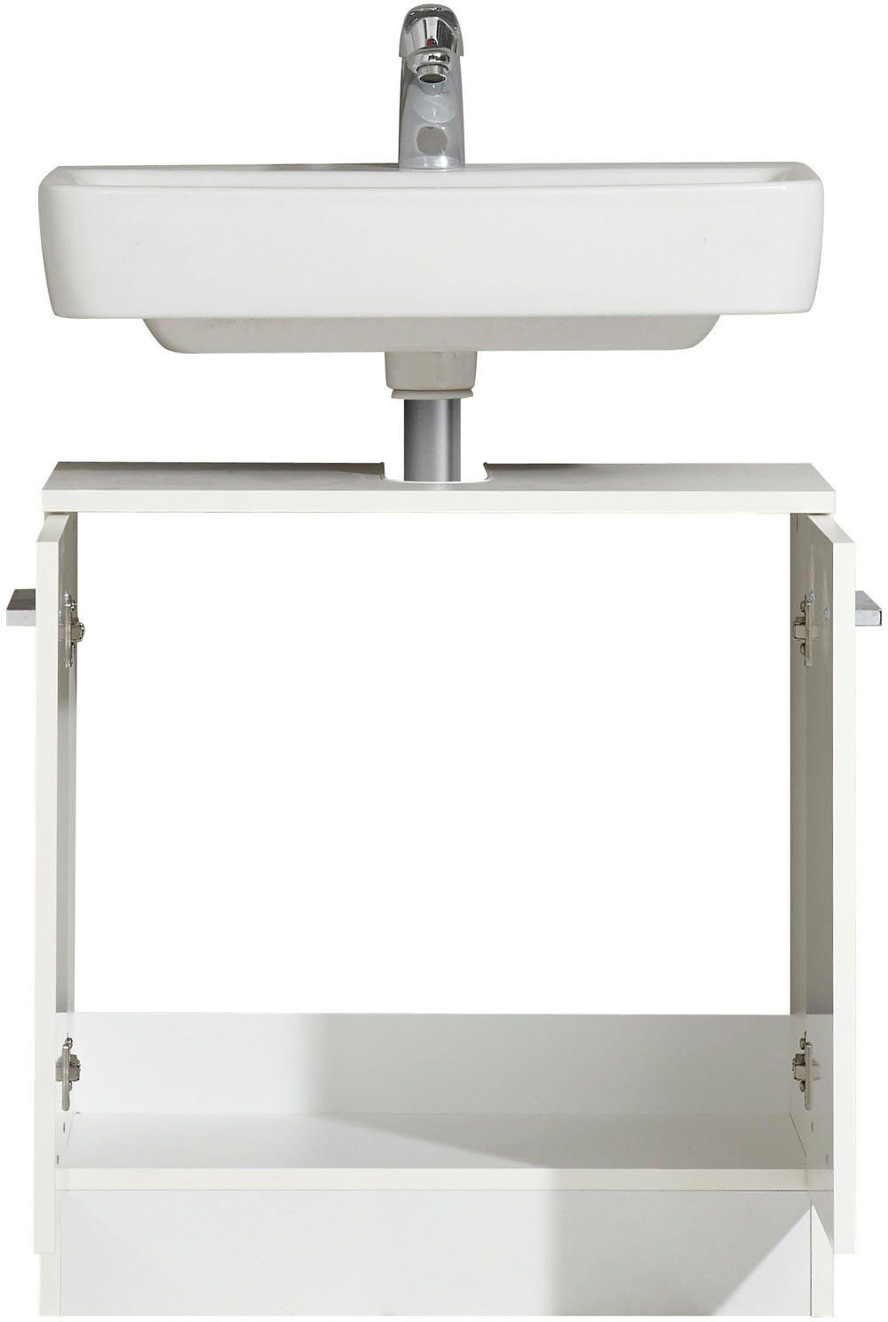 Saphir Badkamerserie Quickset 335 2-delig, wastafelonderkast met led-spiegelkast (2-delig)