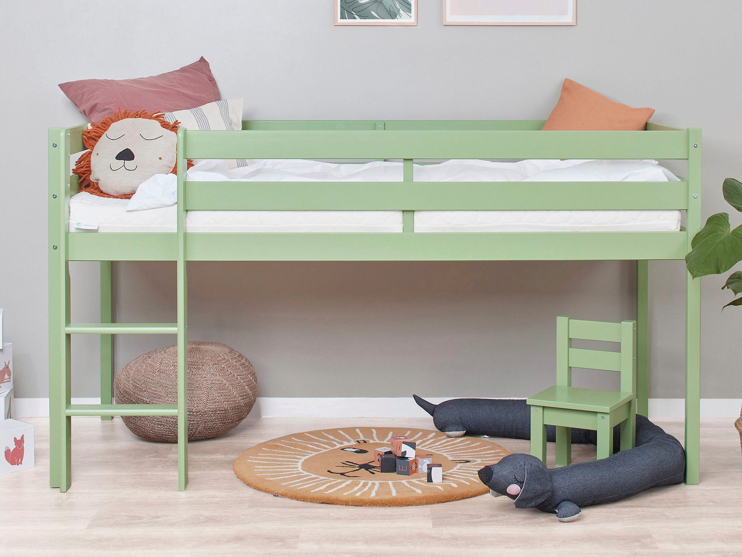 Hoppekids Speelbed ECO COMFORT, hoogslaper, deelbaar in 2 eenpersoonsbedden