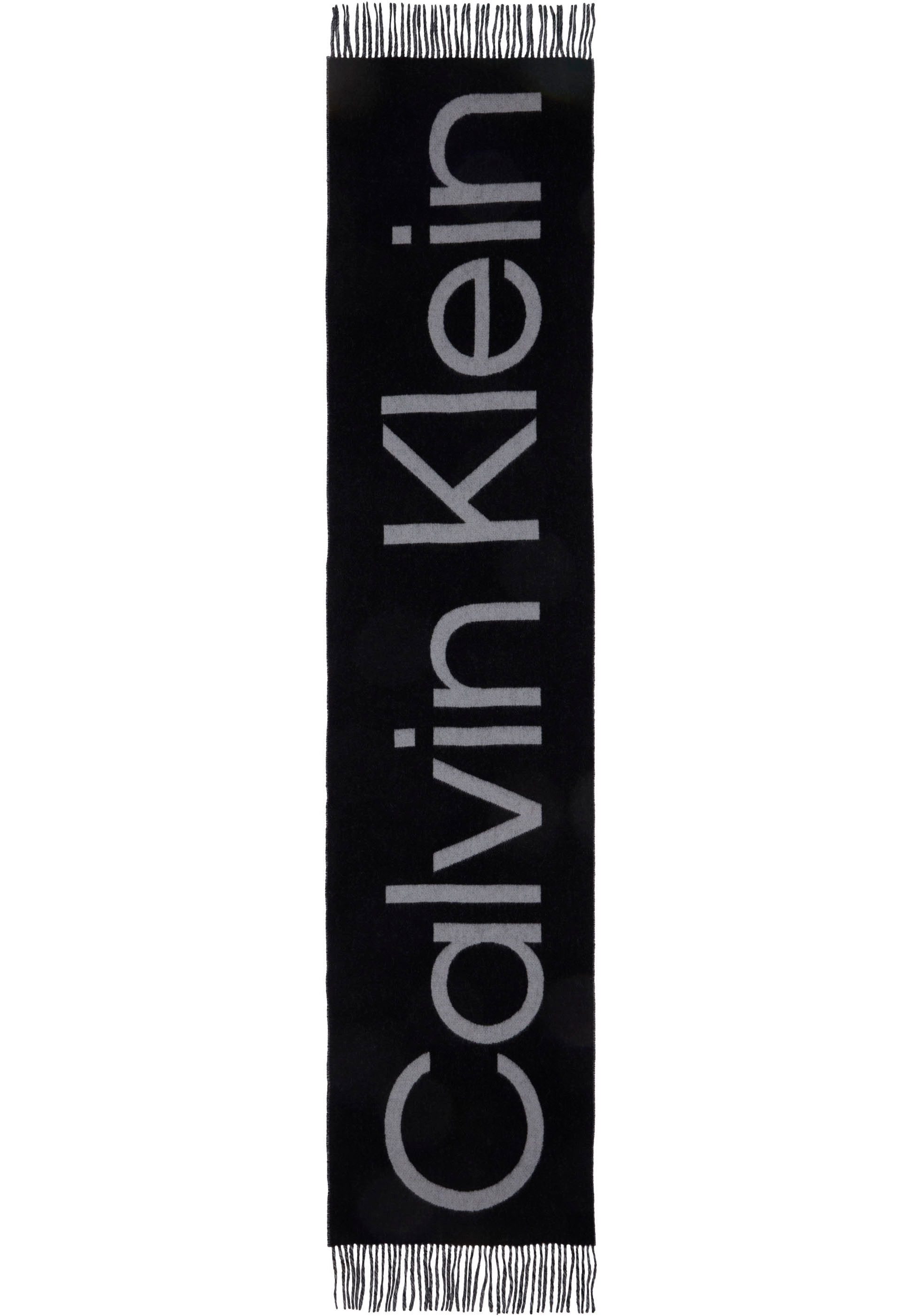 Calvin Klein Sjaal CLASSIC WOOL SCARF SIGNITURE