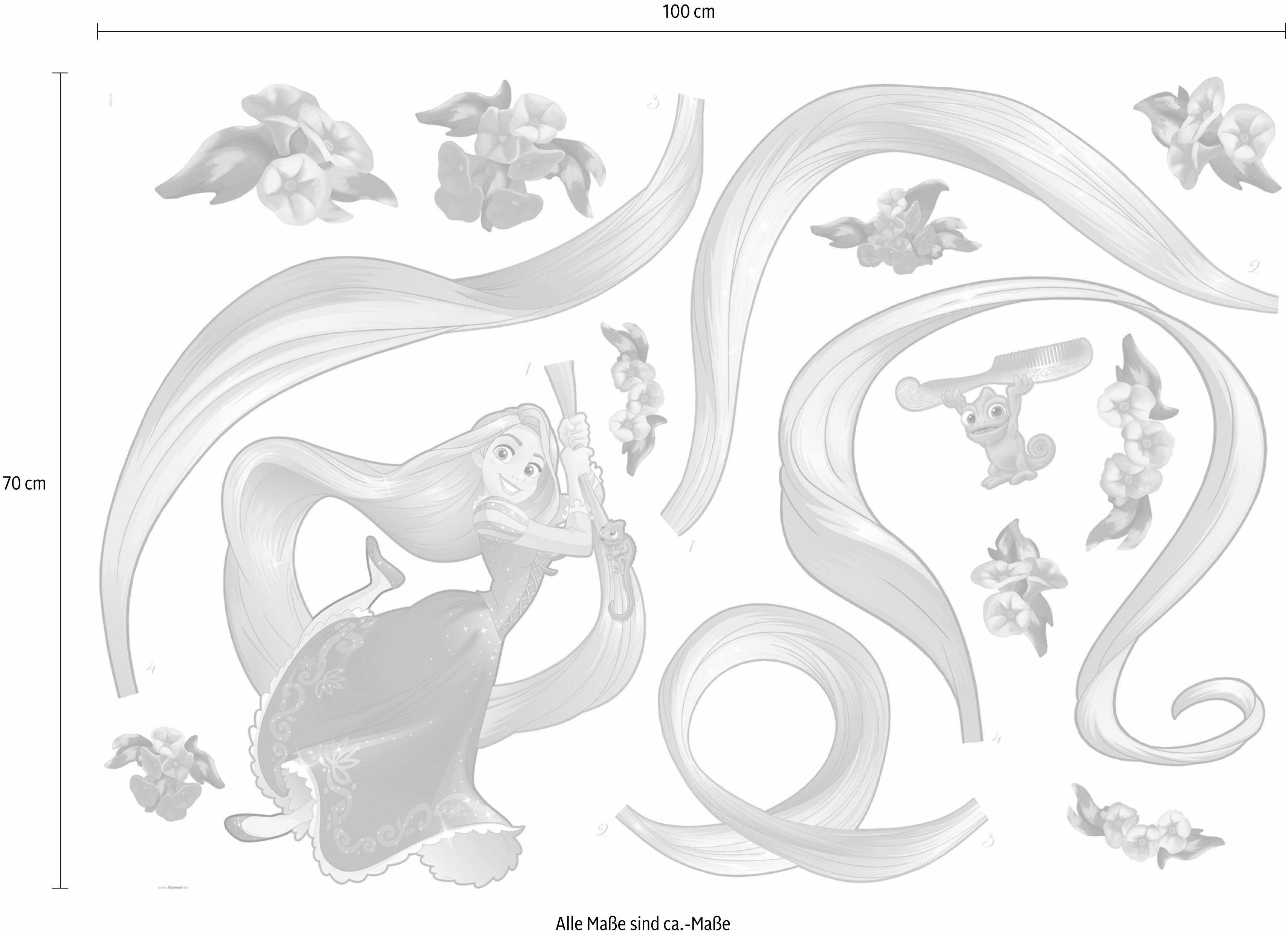 Komar Wandfolie Rapunzel - afm. 100 x 70 cm zelfklevend, wandstickers, kinderkamer