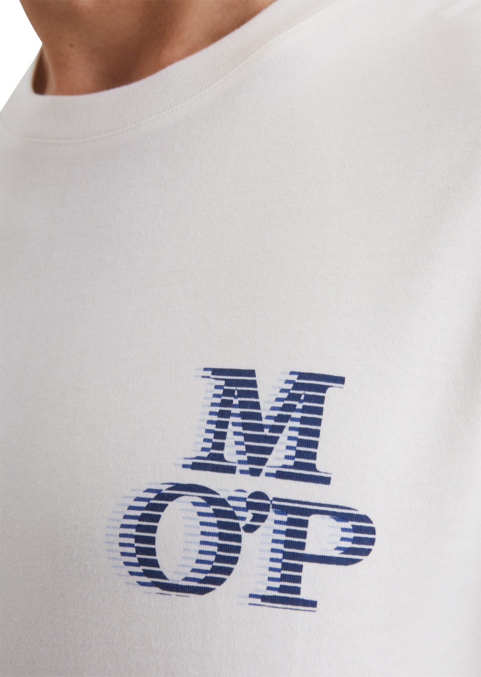 Marc O'Polo T-shirt opvallend logo in 3d-look op de borst