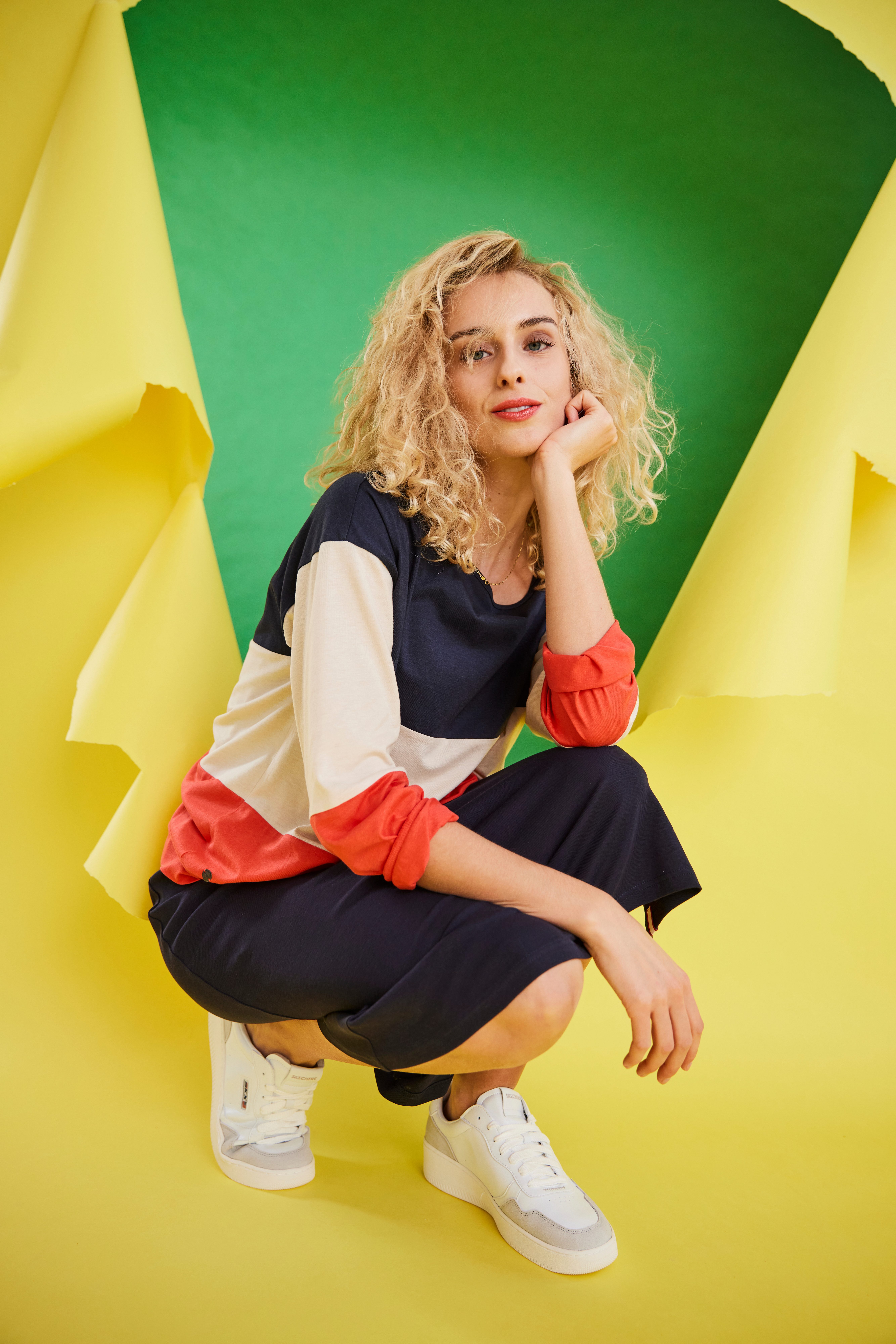 KangaROOS 2-in-1-jurk met streepjes-shirt in lagenlook - nieuwe collectie (set, 2-delig)