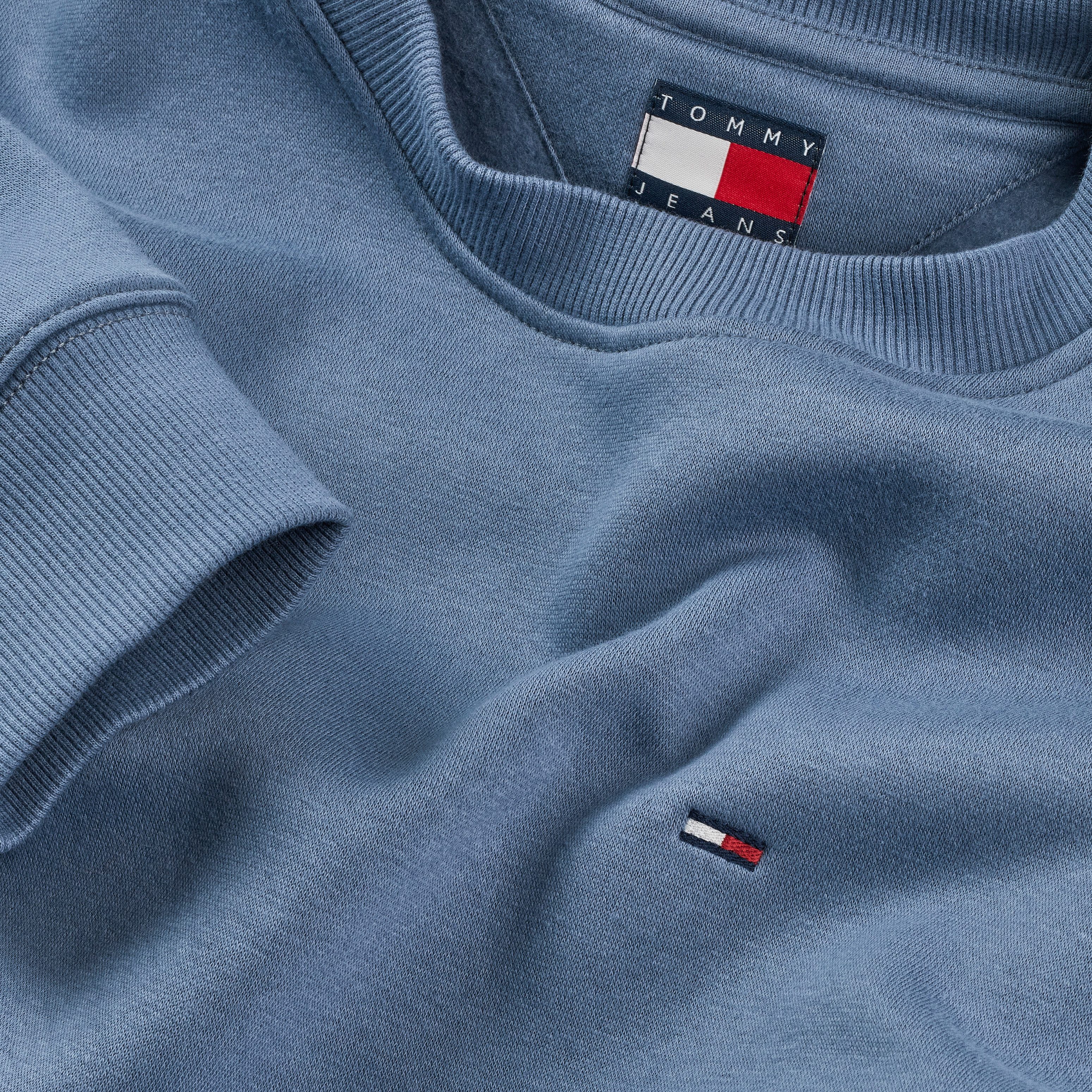 TOMMY JEANS Sweatshirt TJM REG S FLAG CREW Met geborduurd merklogo op borsthoogte