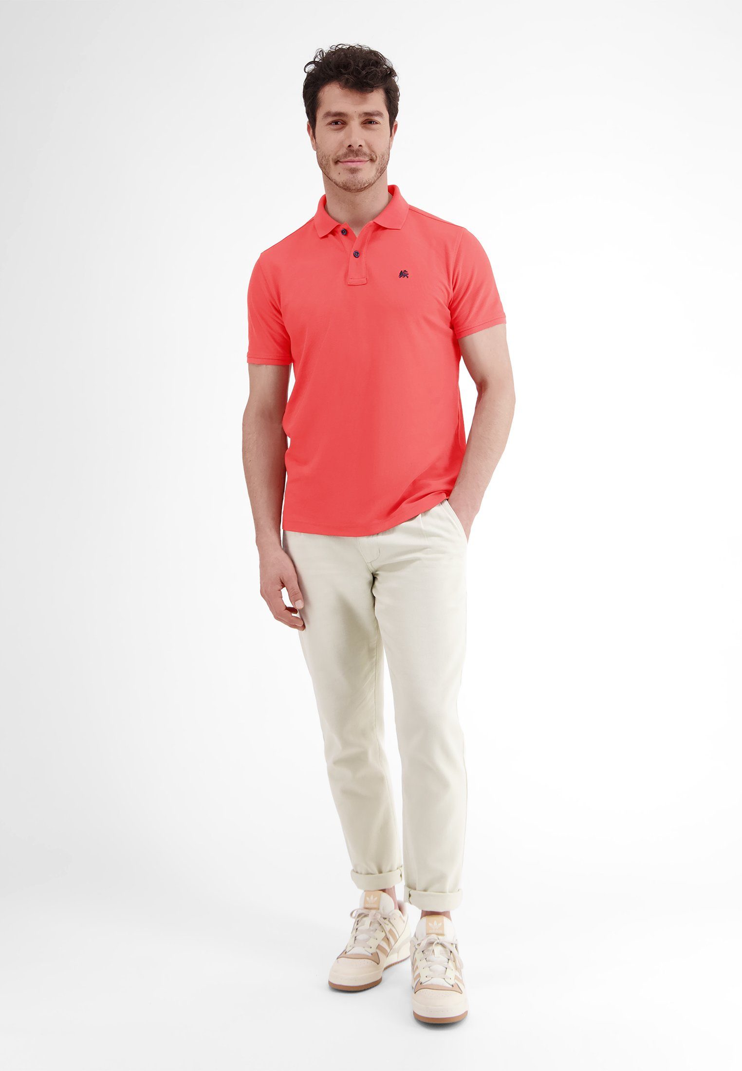 Lerros Poloshirt LERROS klassieke polostijl in *Cool & Dry* piquékwaliteit