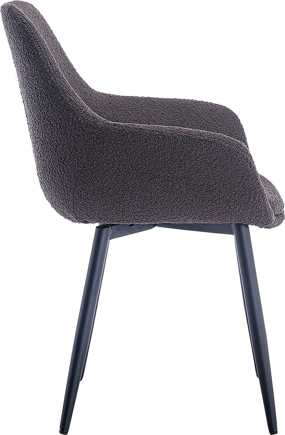 SalesFever Stoel met armleuningen moderne bouclébekleding (set, 2 stuks)