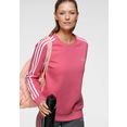 adidas performance sweatshirt essentials 3-stripes fleece sweatshirt roze