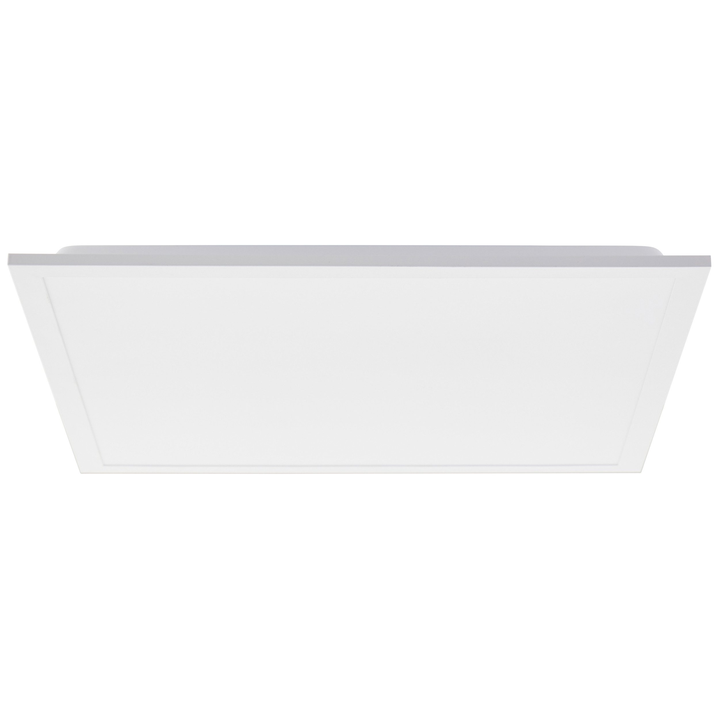 Brilliant Leuchten Led-plafondlamp Briston 45 x 45 cm, 2500 lm, 3000-6500 k, ic-rgb, dimbaar, aluminium, wit