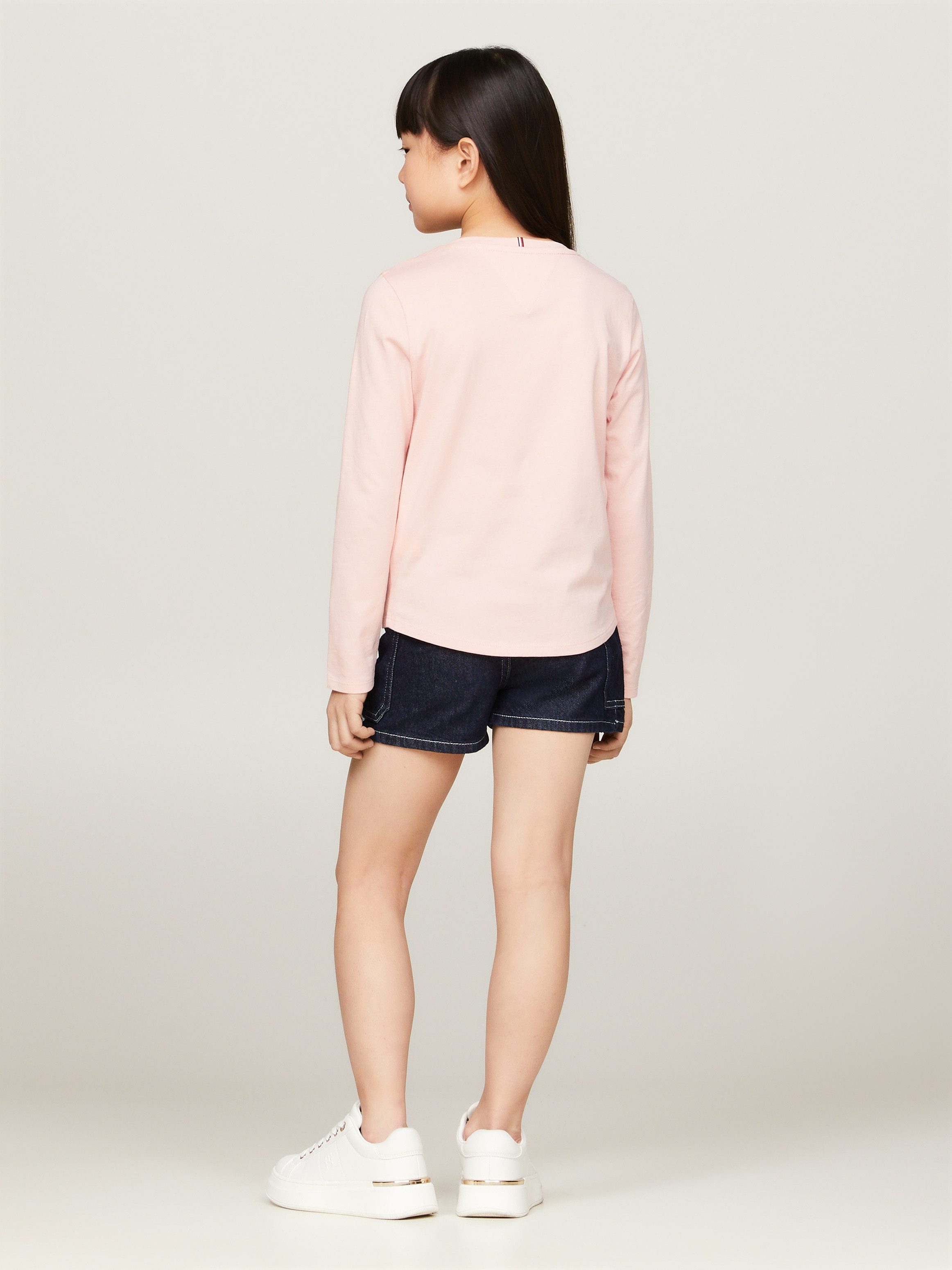 Tommy Hilfiger Shirt met lange mouwen ESSENTIAL TEE L/S met tommy hilfiger-logo-opschrift
