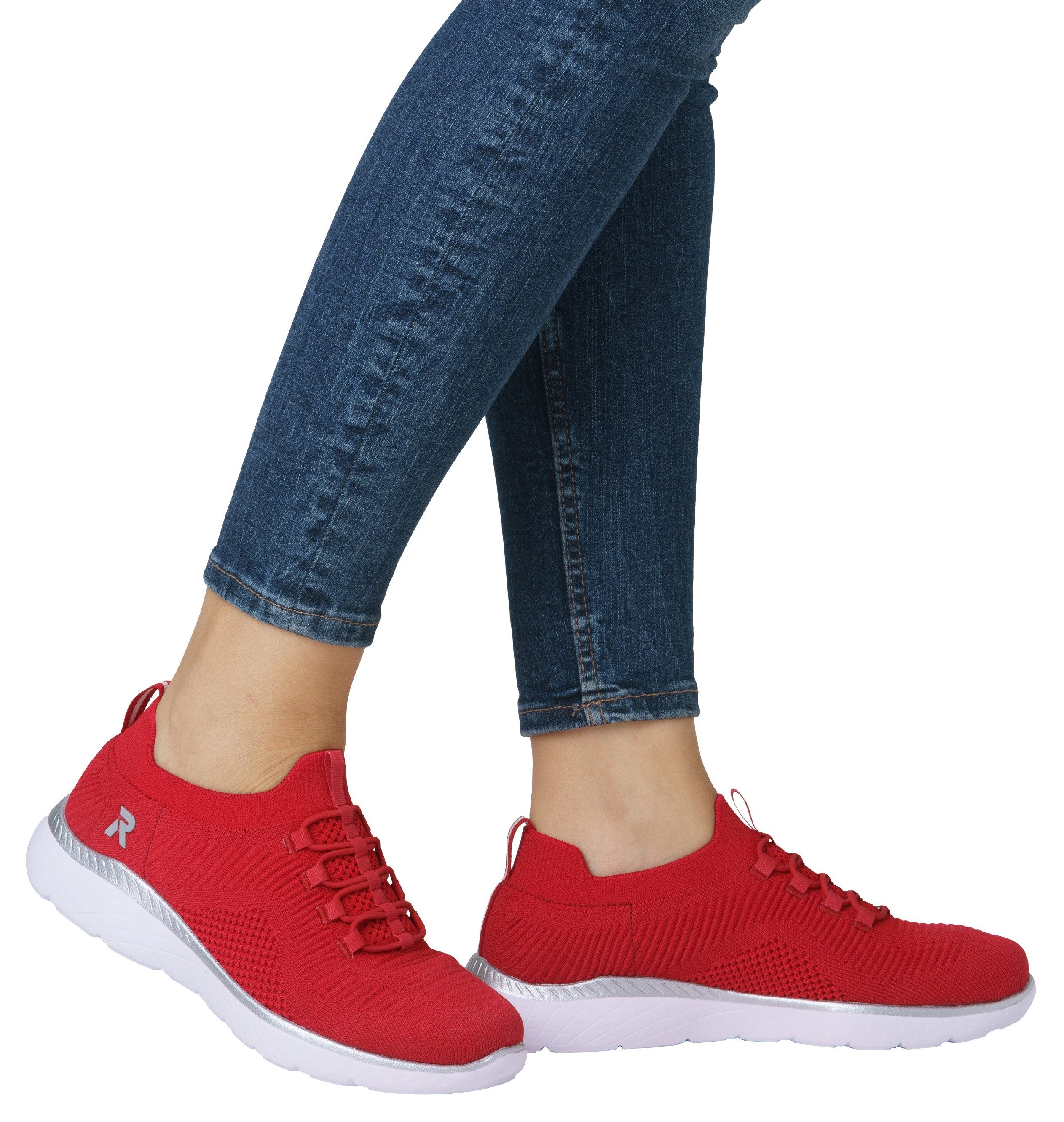 RIEKER Sport Slip-on sneakers , slipper, vrijetijdsschoen, instapschoen met elastische instap