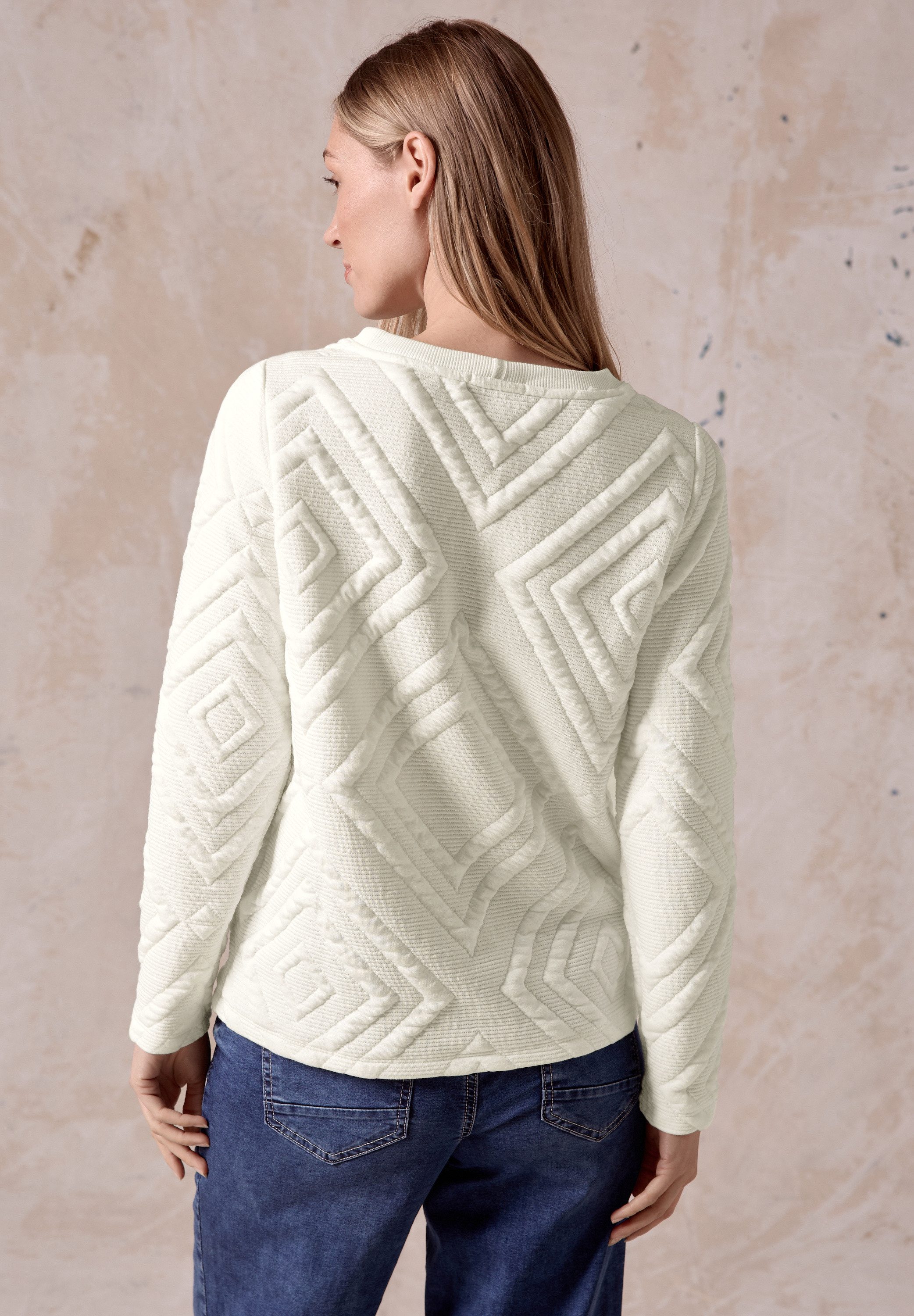 Cecil Sweatshirt met 3d structuurpatroon