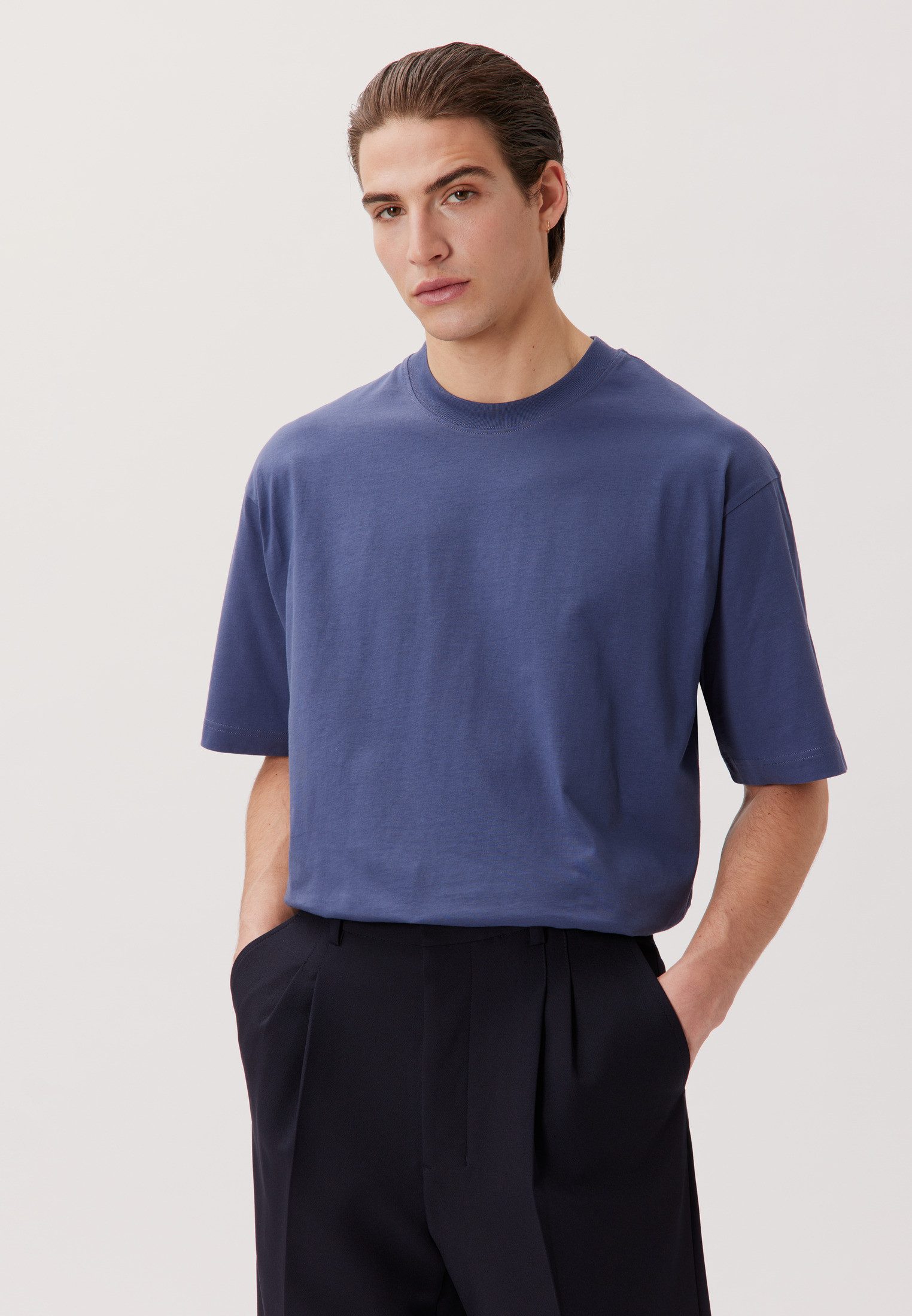 studio seidensticker T-shirt Studio 1/2 ronde hals uni